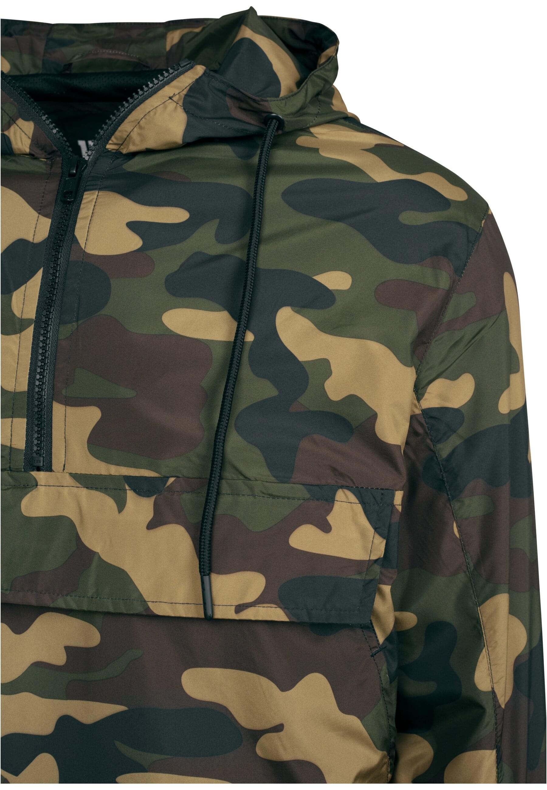 URBAN CLASSICS Anorak »Urban Classics Herren Camo Pull Over Windbreaker«, (1 St.), mit Kapuze