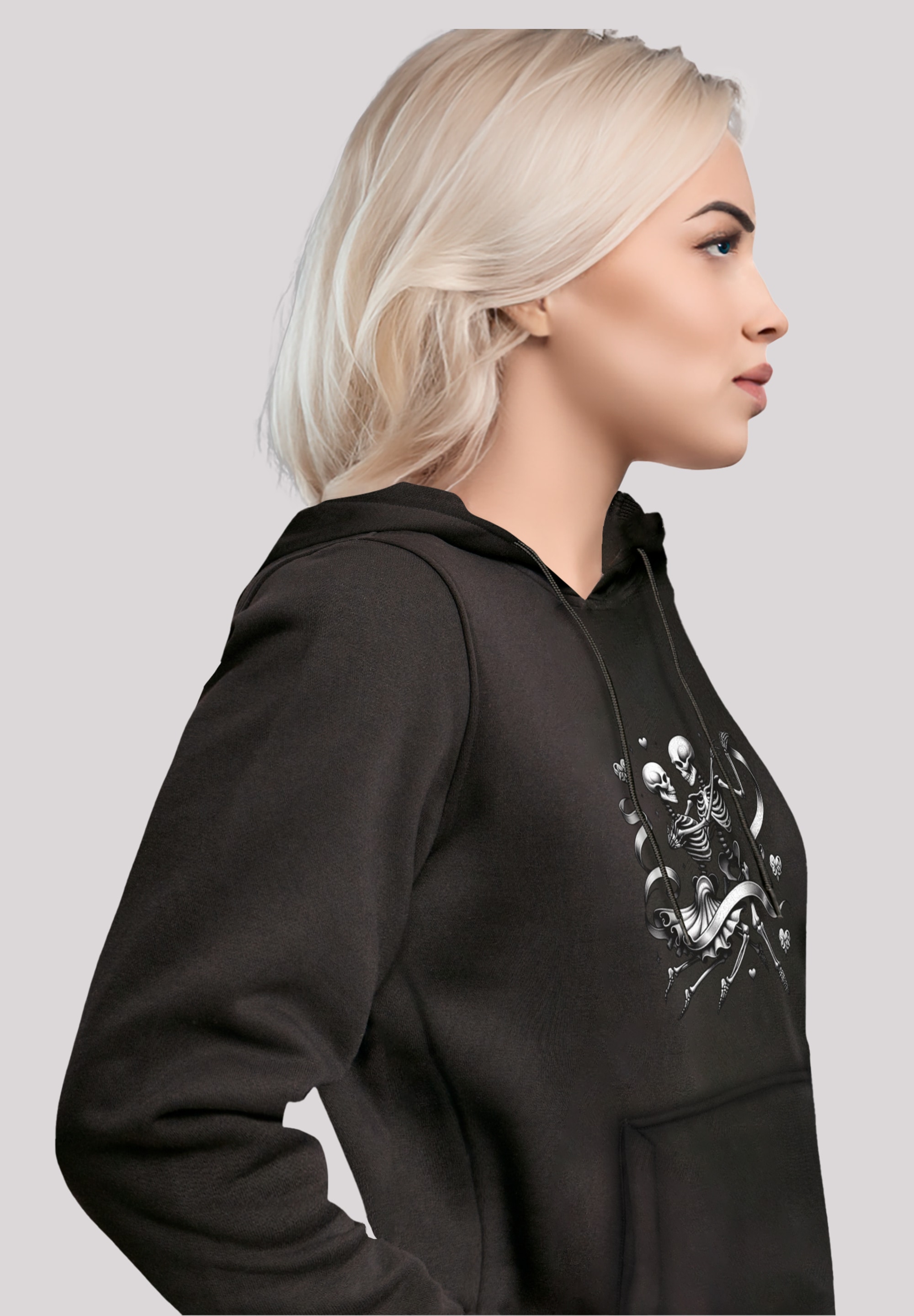 F4NT4STIC Kapuzenpullover »Skelettpaar tanzt mit Band«, Premium Qualität