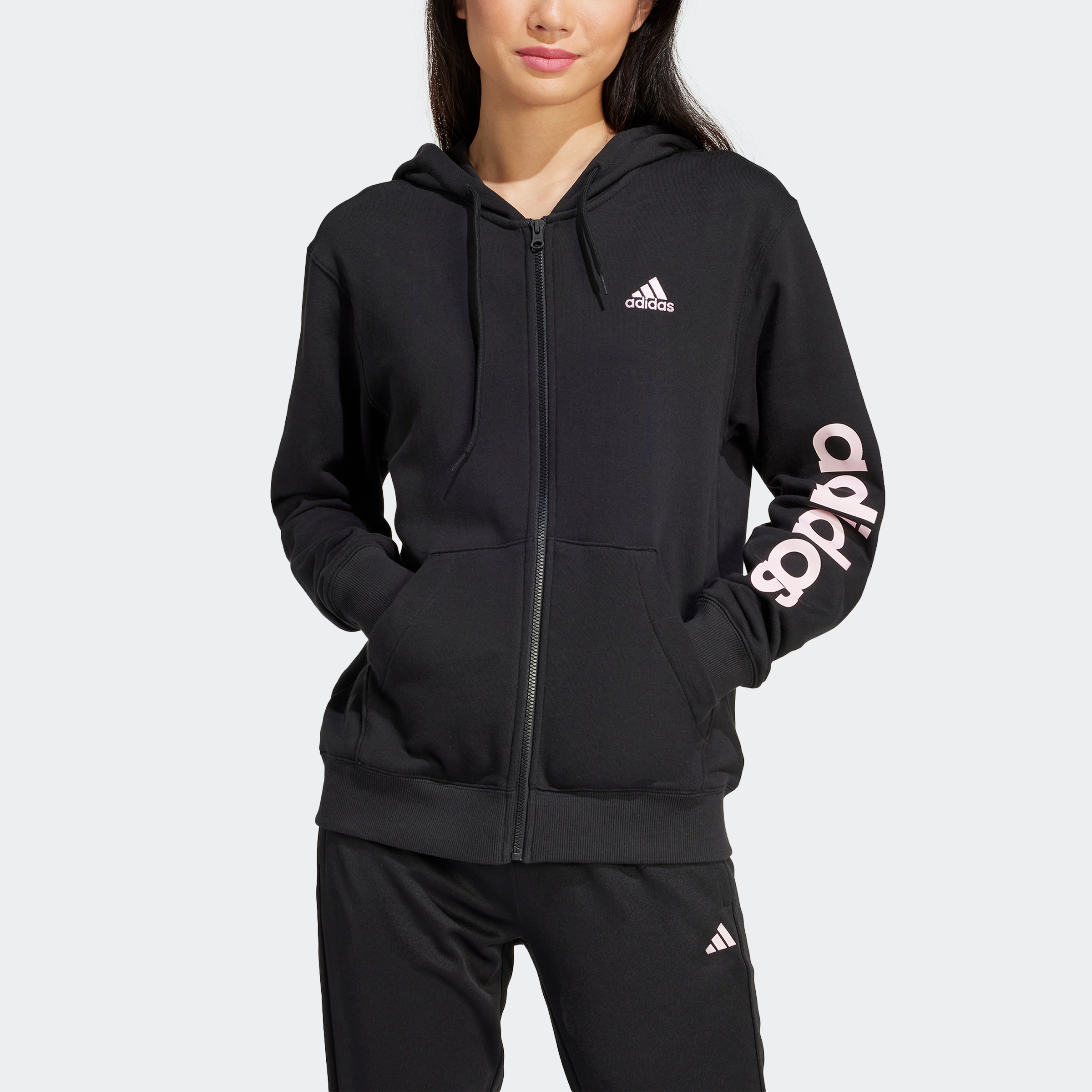 adidas Sportswear Kapuzensweatjacke "ESSENTIALS LINEAR FRENCH TERRY KAPUZEN günstig online kaufen