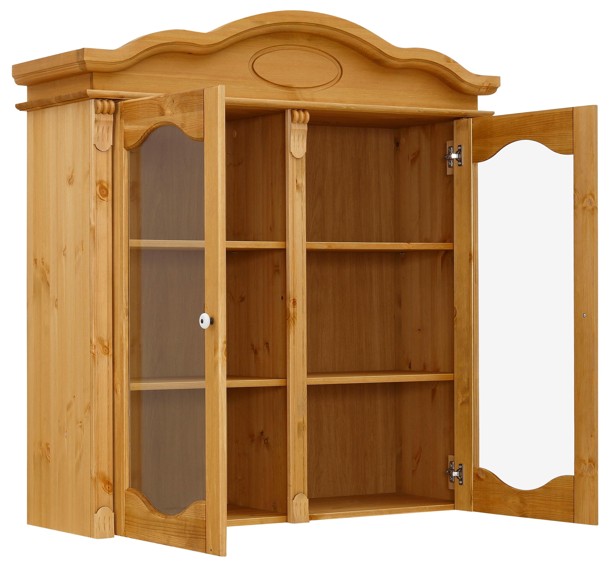Home affaire Aufsatzschrank »Tessin«, Vitrinen-Aufsatz, Breite 115 cm, aus massiver Kiefer, FSC®