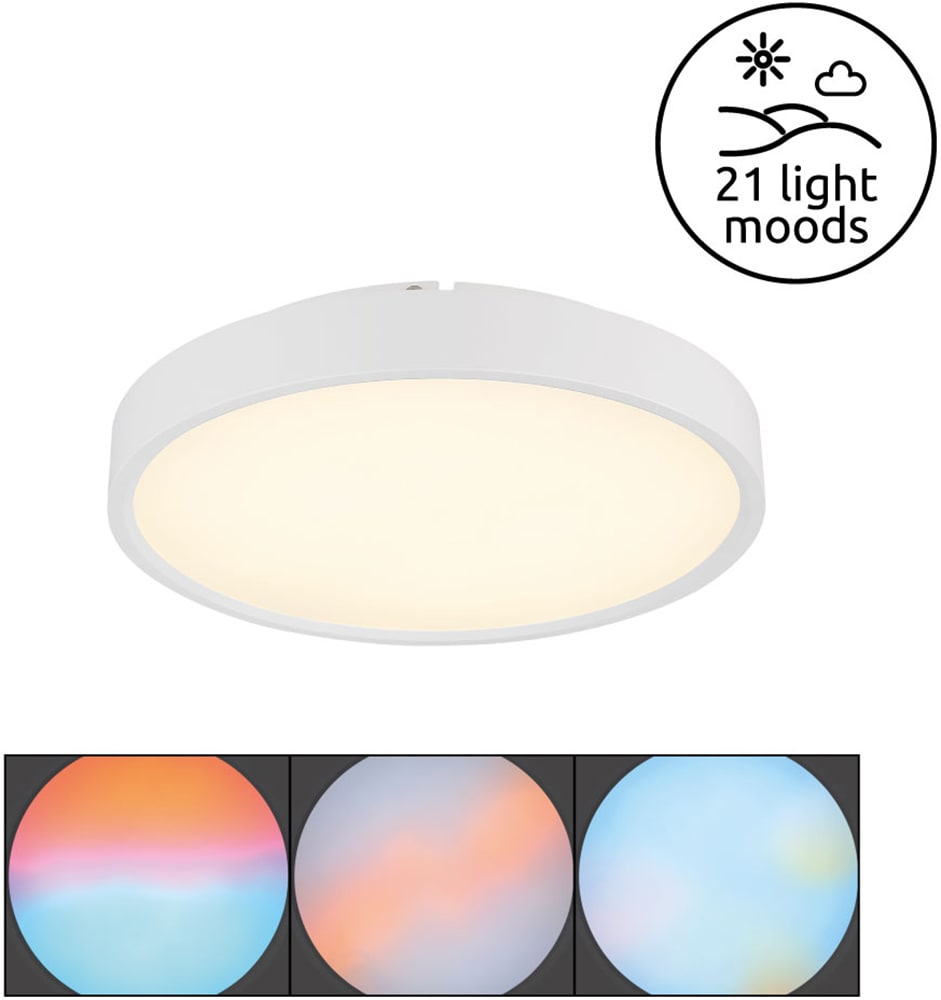 GLOBO LIGHTING Deckenleuchte »JESS« LED-Modul 1 Stk. Smarte Deckenleuchte, dimmbar, App-Steuerung, vielseitig