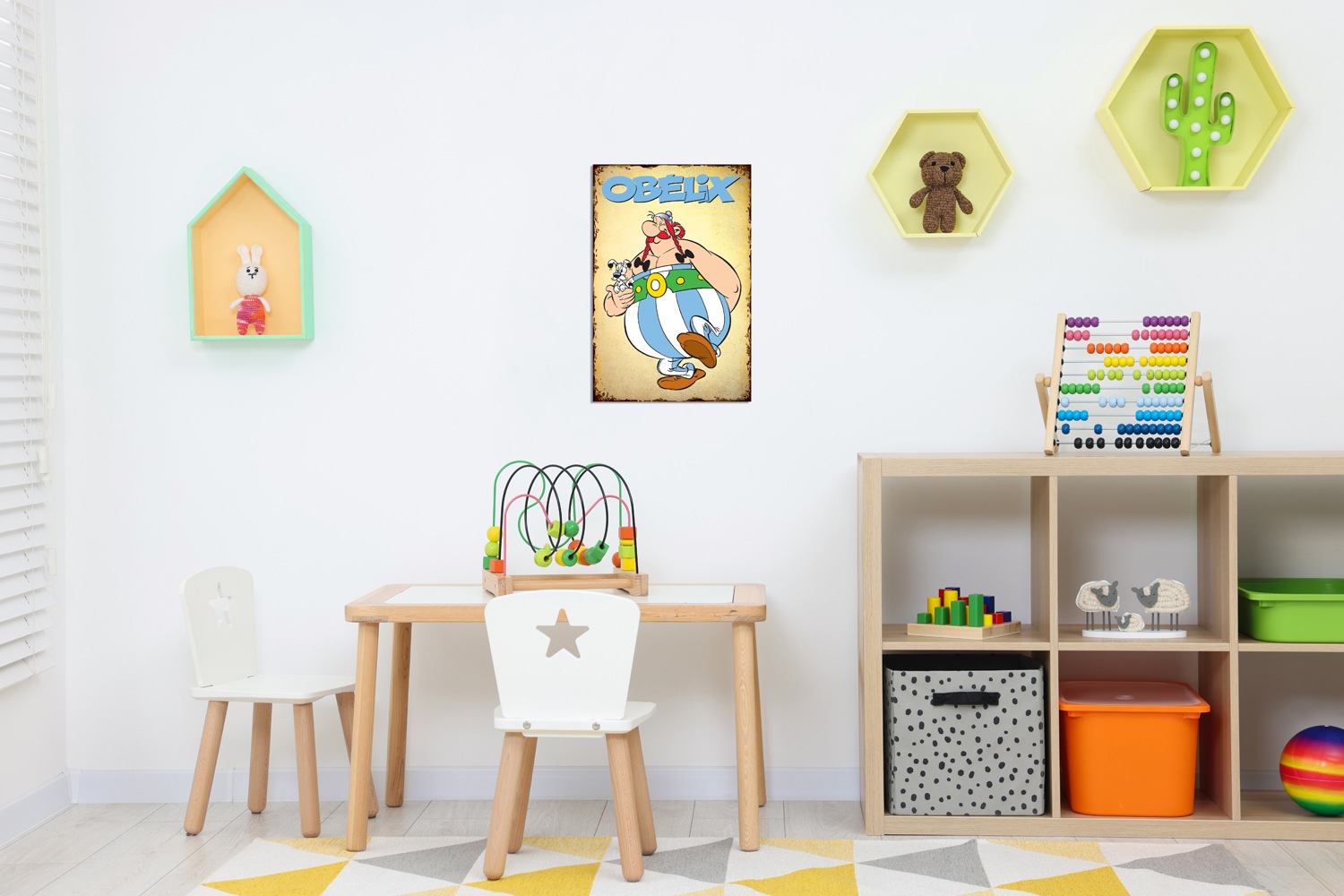 LuckyLinde Metallbild "Obelix und Idefix", Cartoon-Comic-Fantasy-Figuren-Fi günstig online kaufen