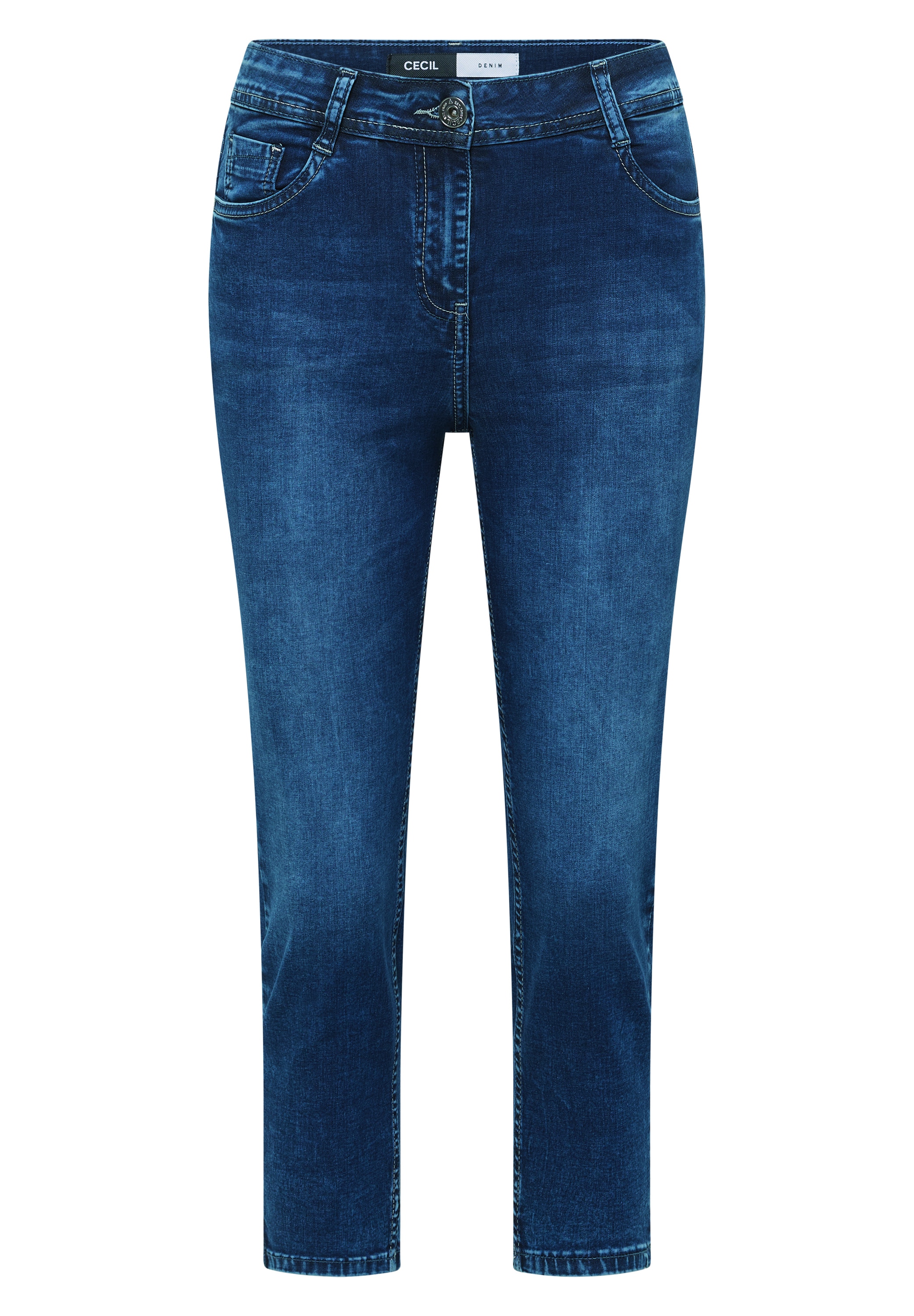 Cecil Slim-fit-Jeans in 3/4-Länge