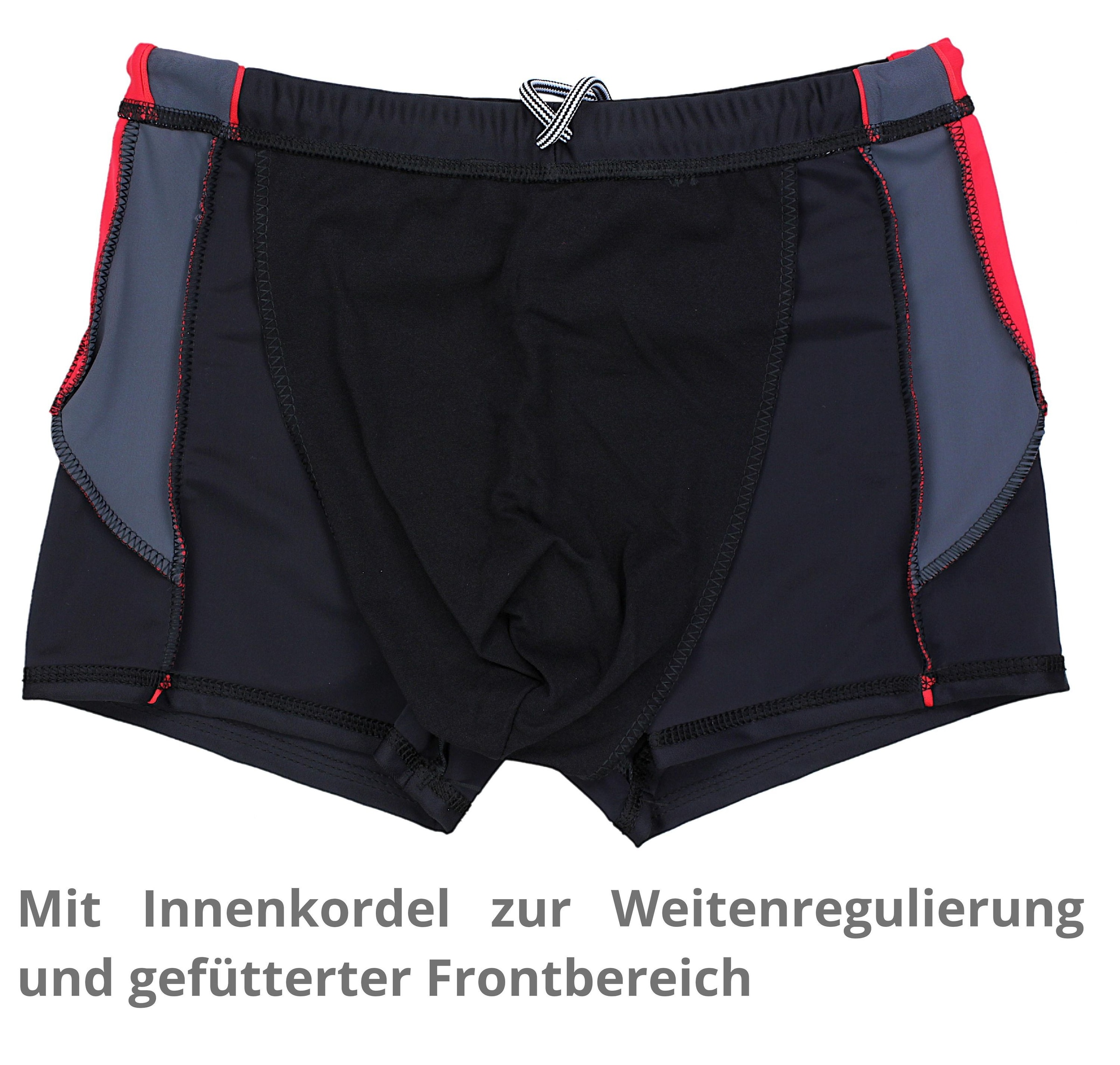 AQUARTI Badehose »Badehose Aquarti Herren Badehose Kurz mit Kontrastpaspel«