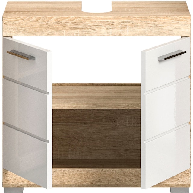 INOSIGN Waschbeckenunterschrank »Siena«, (1 St.), Badmöbel Badschrank, 2  Türen, Breite 60 cm | BAUR