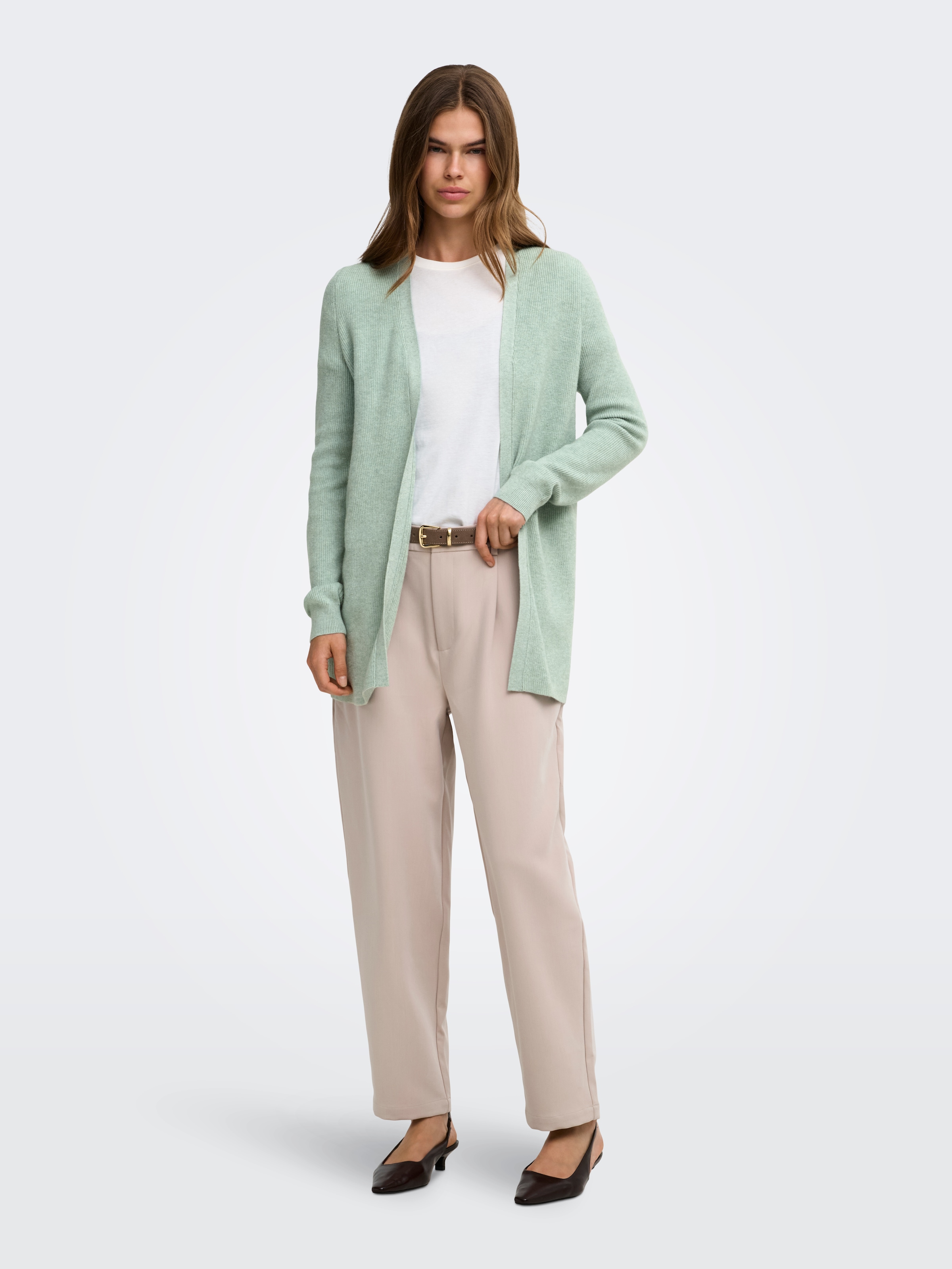 ONLY Strickjacke »ONLMARY LS OPEN RIB CARDI KNT« Viskosemischung, regular fit