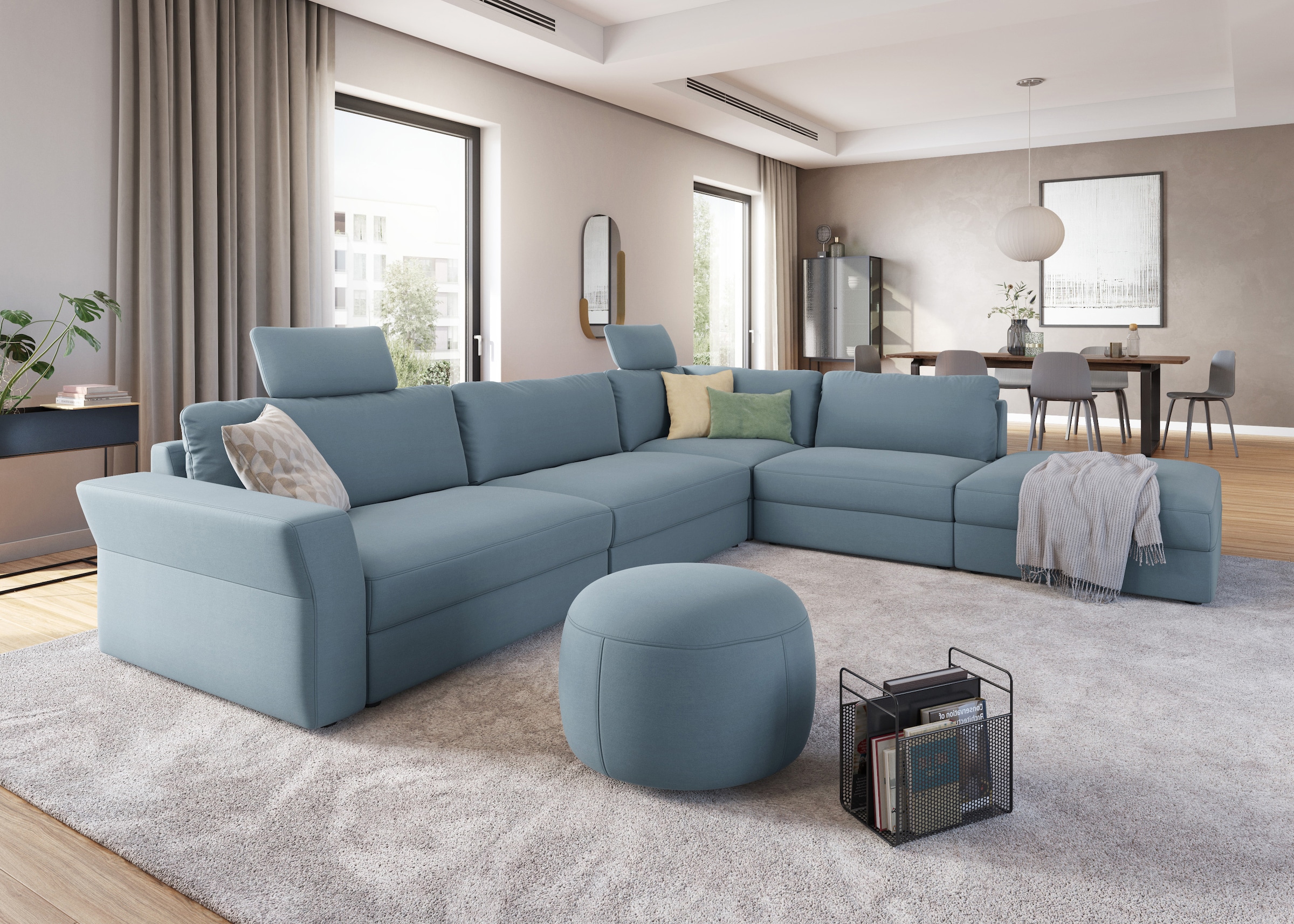 sit&more Ecksofa "Cadabra L-Form", Breite 356 cm, mit Sitztiefenverstellung günstig online kaufen