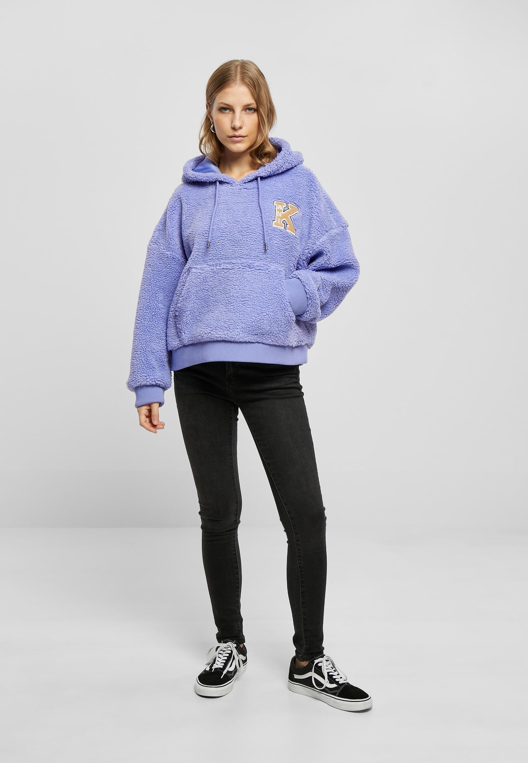 Karl Kani Kapuzenpullover »Karl Kani Damen KW224-030-2KK Retro Patch OS Teddy Hoodie«, (1 tlg.)