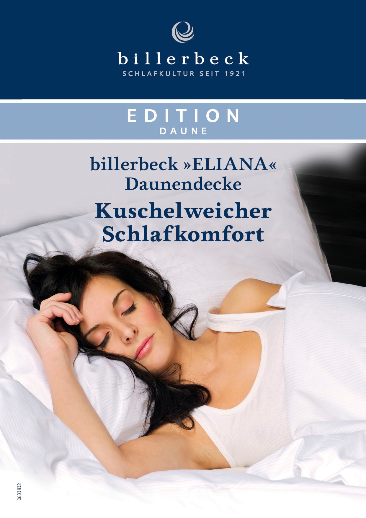 billerbeck Daunenbettdecke »Eliana 90, Bettdecke in 135x200, 155x220, 200x200 cm, Sommer«, leicht, Füllung 90% Daunen, 10% Federn, Bezug 100% Baumwolle, (1 St.), Die Daunendecke für das ganze Jahr