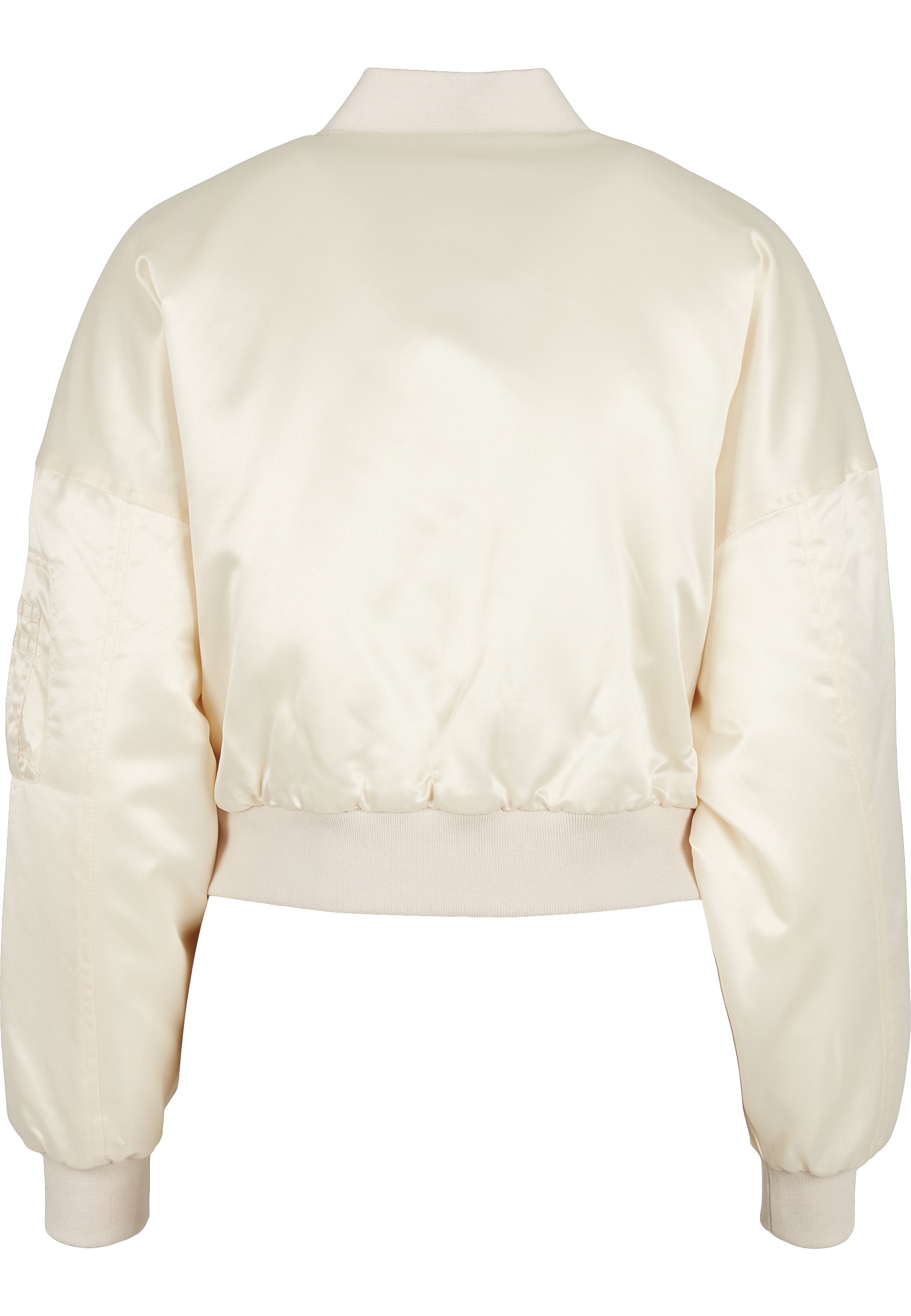 URBAN CLASSICS Bomberjacke »Urban Classics Damen Ladies Short Oversized Satin Bomber Jacket« 1 Stk. tlg. ohne Kapuze