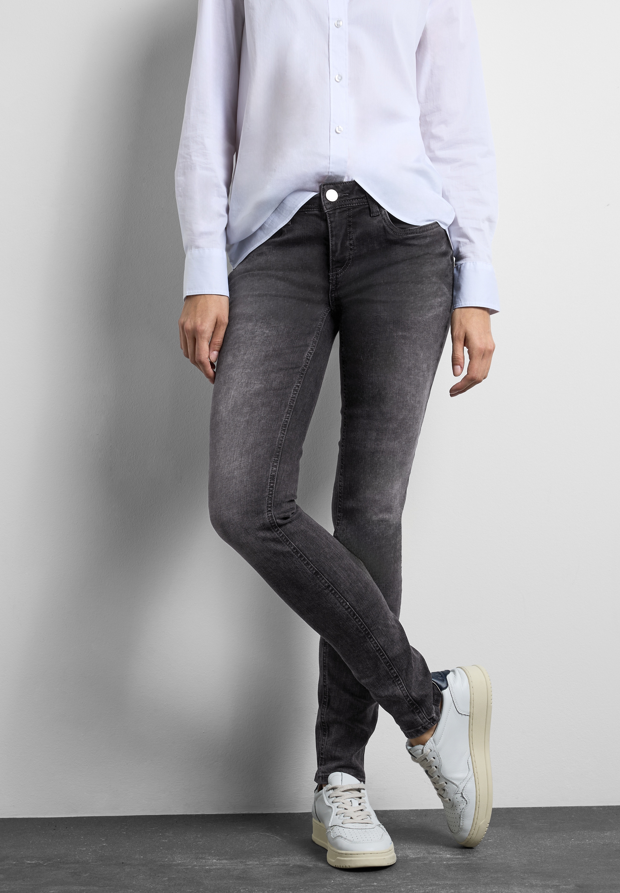 STREET ONE Slim-fit-Jeans, Middle Waist