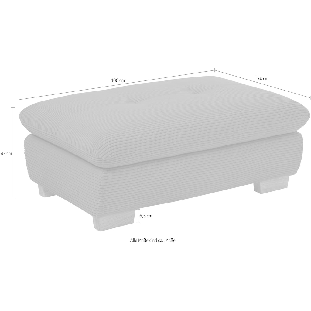 set one by Musterring Hockerbank »1200«, Passend zur Serie SO 1200, 106 x 74 cm