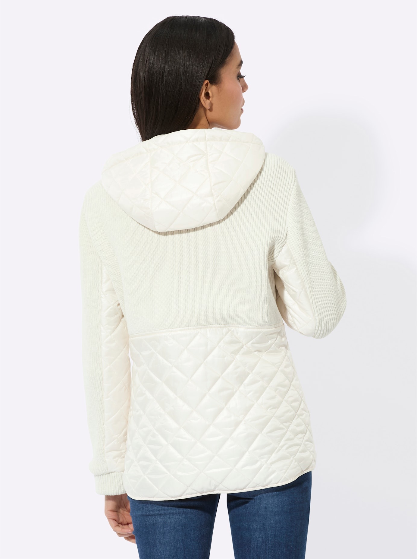 creation L Langjacke, mit Kapuze