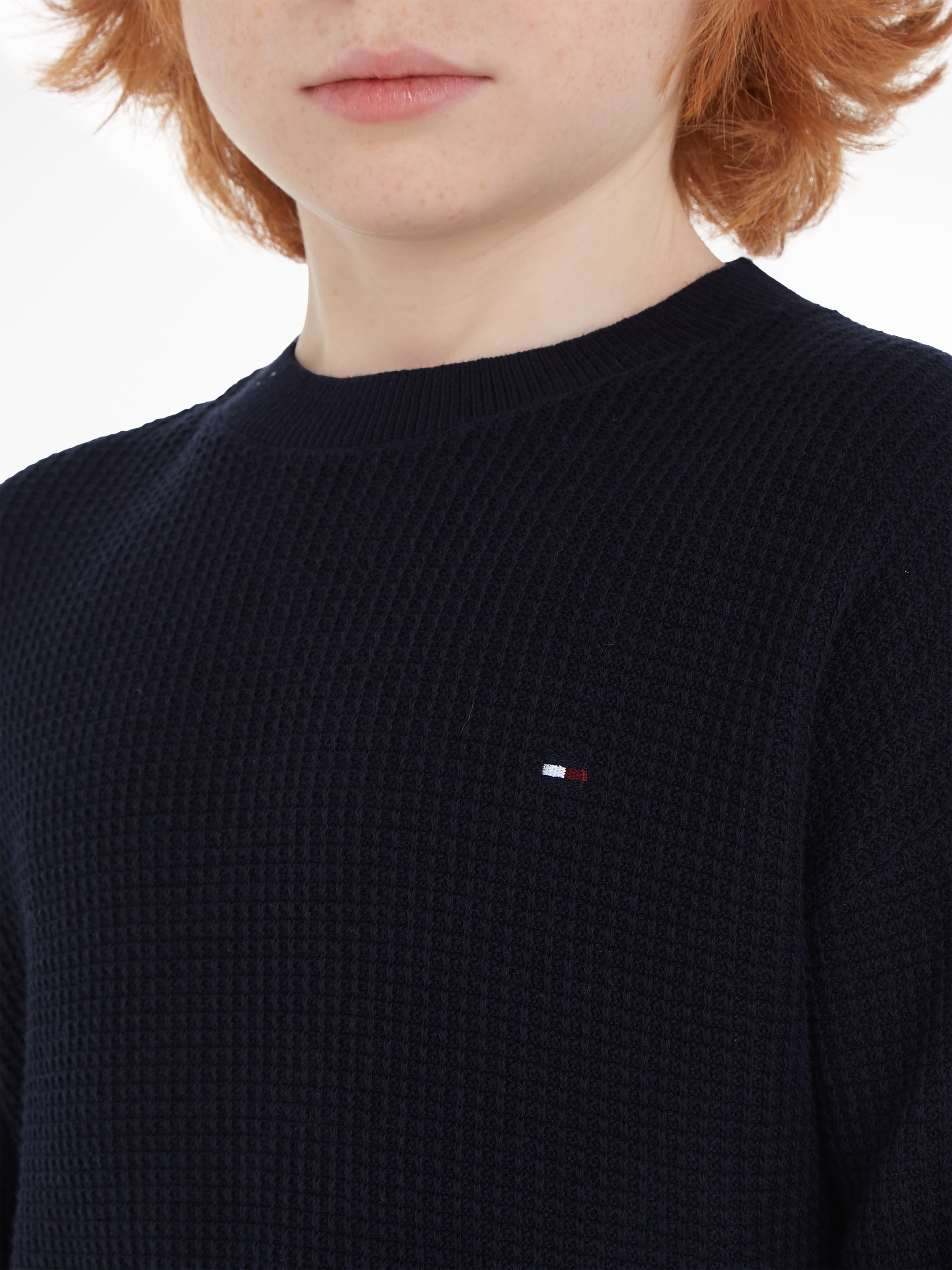 Tommy Hilfiger Strickpullover »ESSENTIAL SWEATER«, mit überschnittenen Schultern