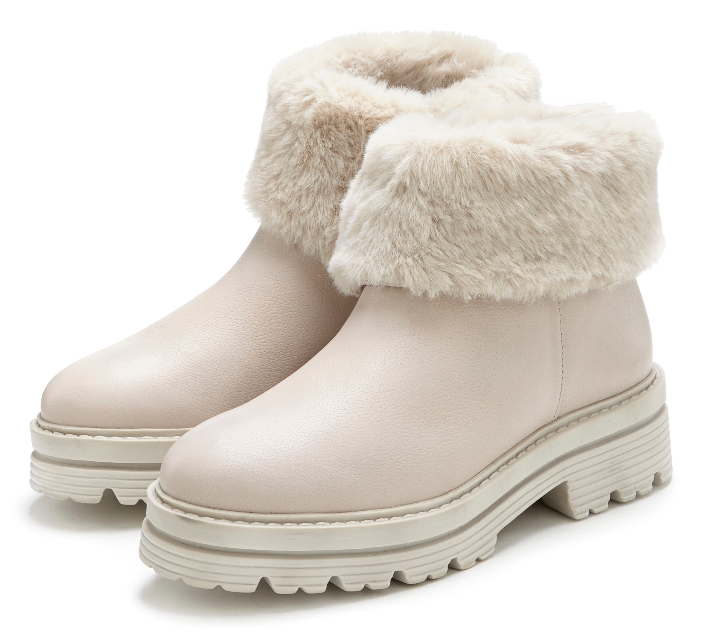 elbsand -  Stiefelette, Boots aus Leder mit Profilsohle