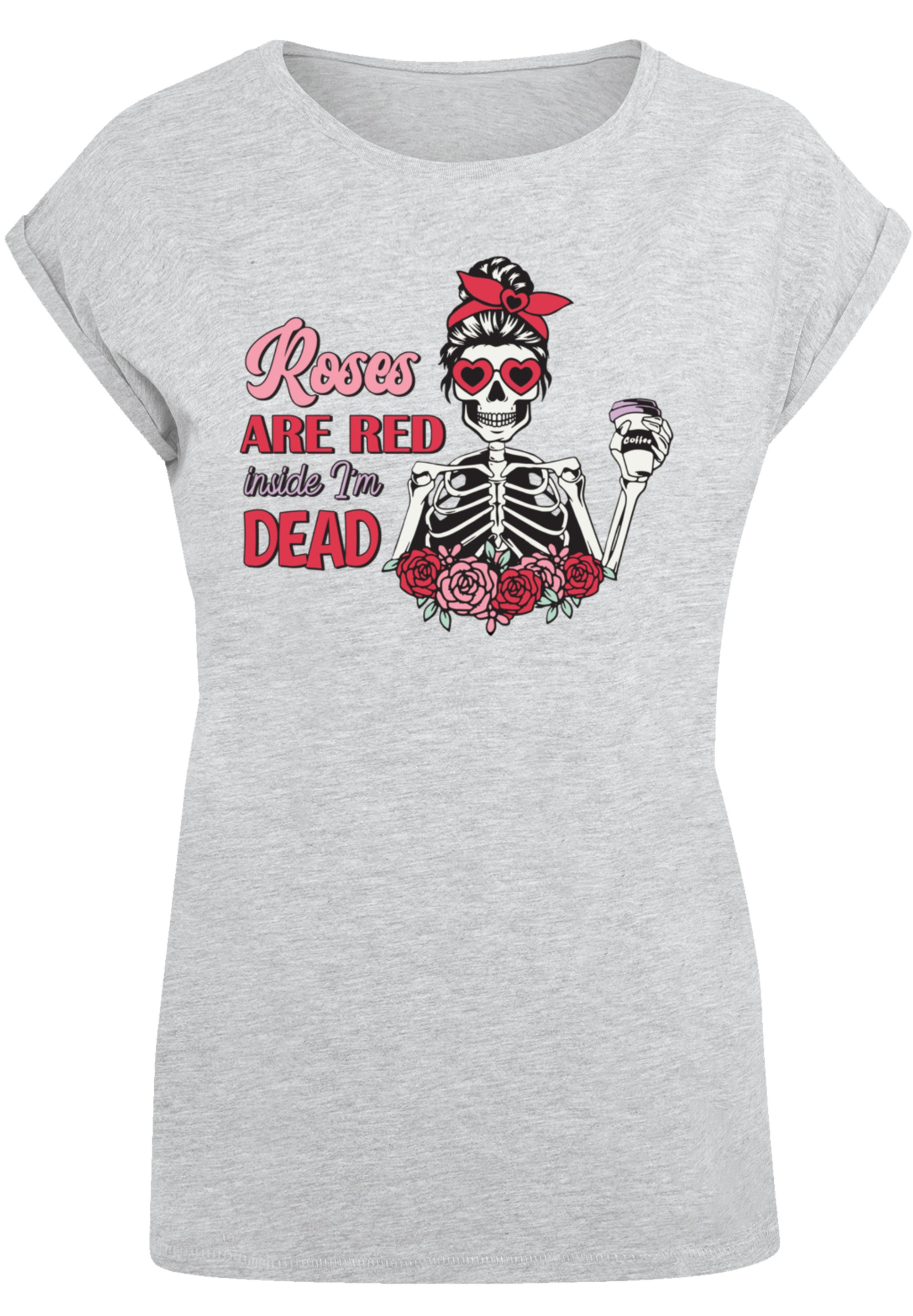 F4NT4STIC T-Shirt »Anti Valentinstag Roses are red«, Premium Qualität