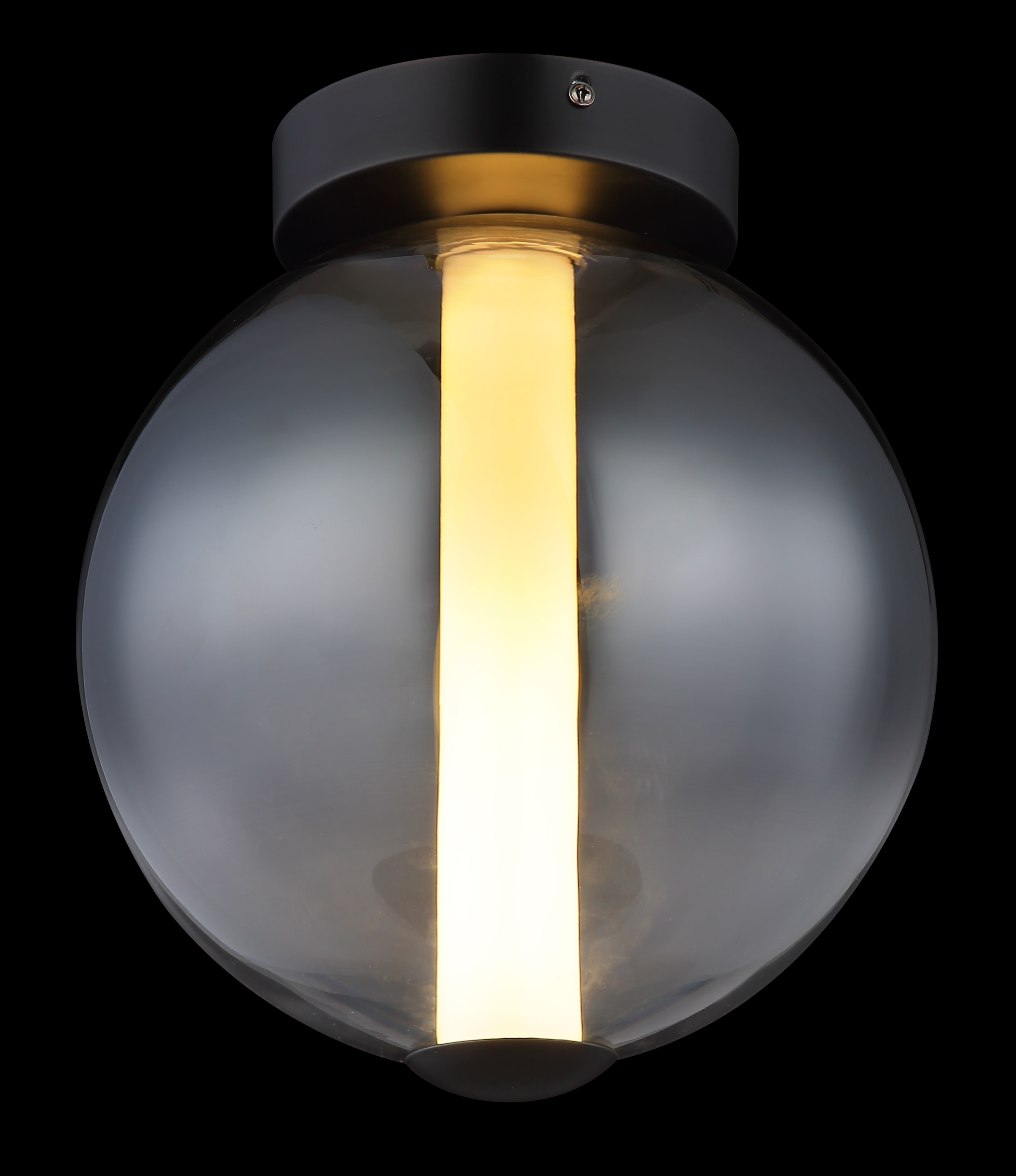 GLOBO LIGHTING Deckenleuchte »LACY« LED-Modul 1 Stk. Warmweiß Deckenleuchte Schwarz, Glaskugel, Acryl opal, LED 19W
