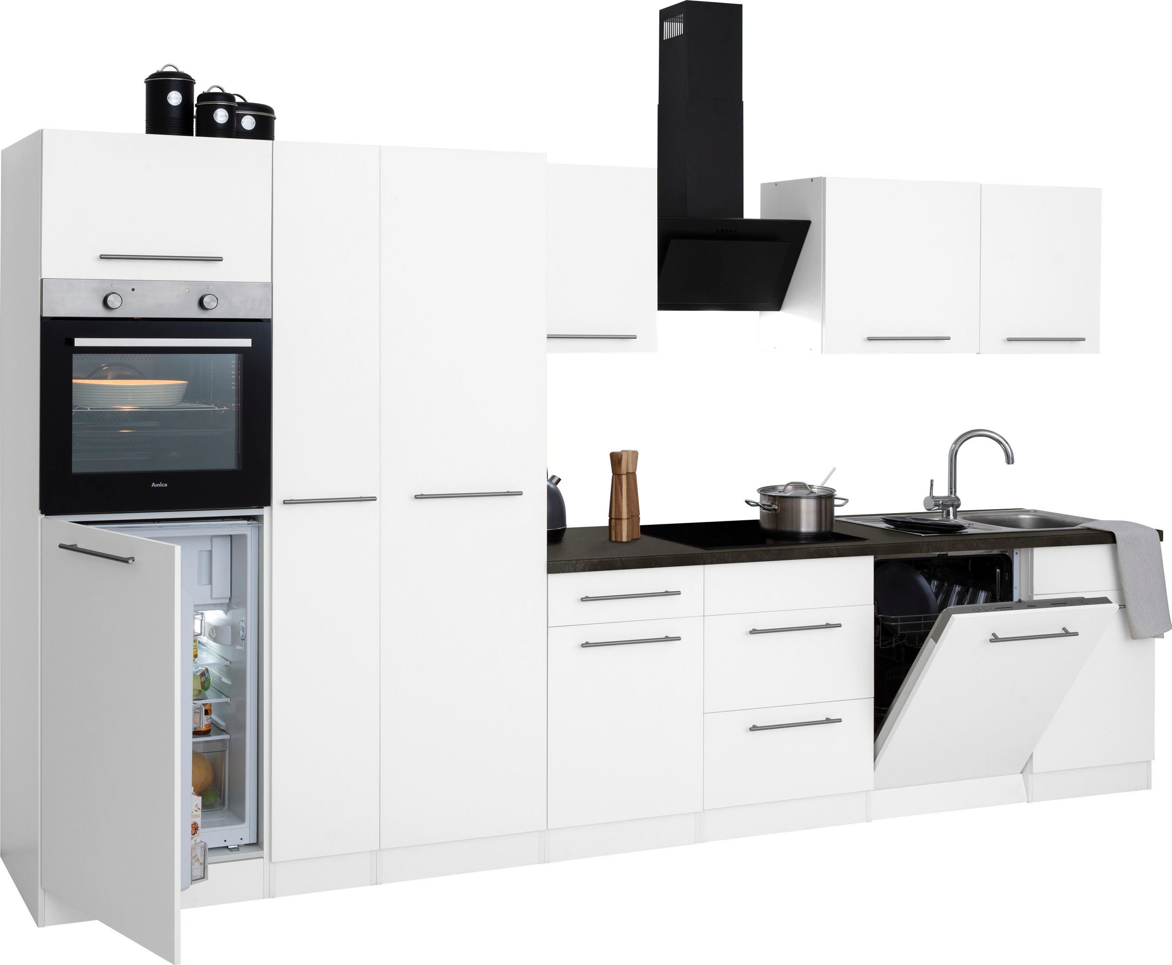 wiho Küchen Küchenzeile »Unna« ohne E-Geräte, Breite 360 cm