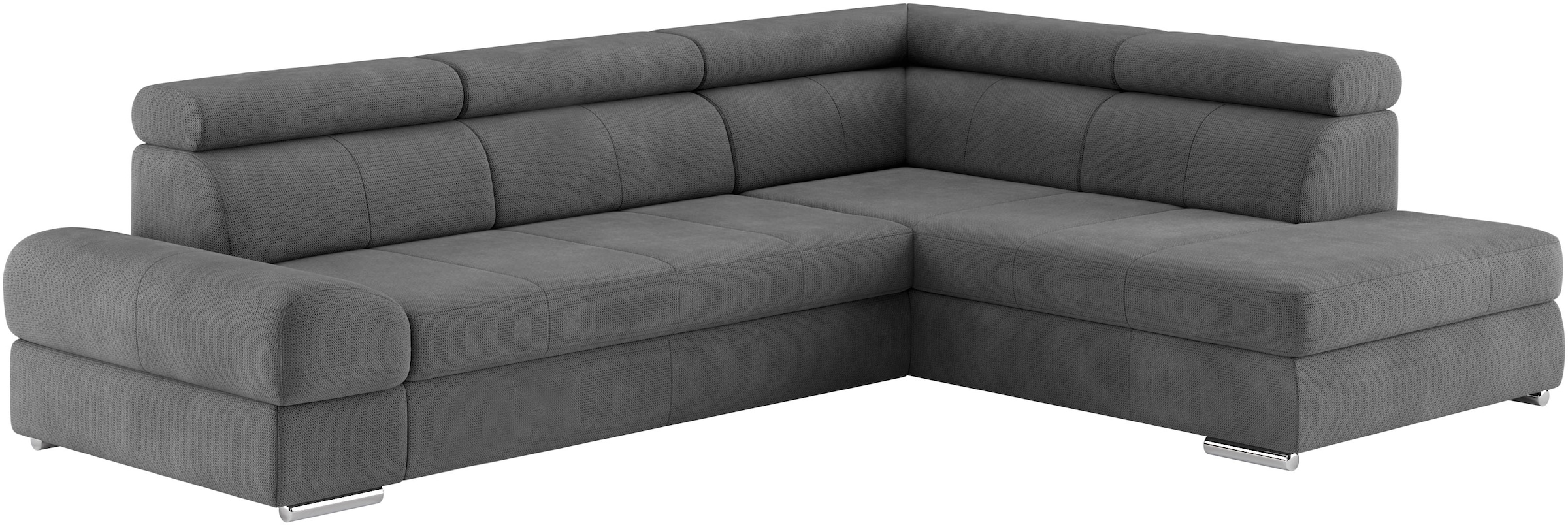 sit&more Ecksofa »Broadway L-Form«, mit verstellbaren Kopfteilen, wahlweise mit Bettfunktion