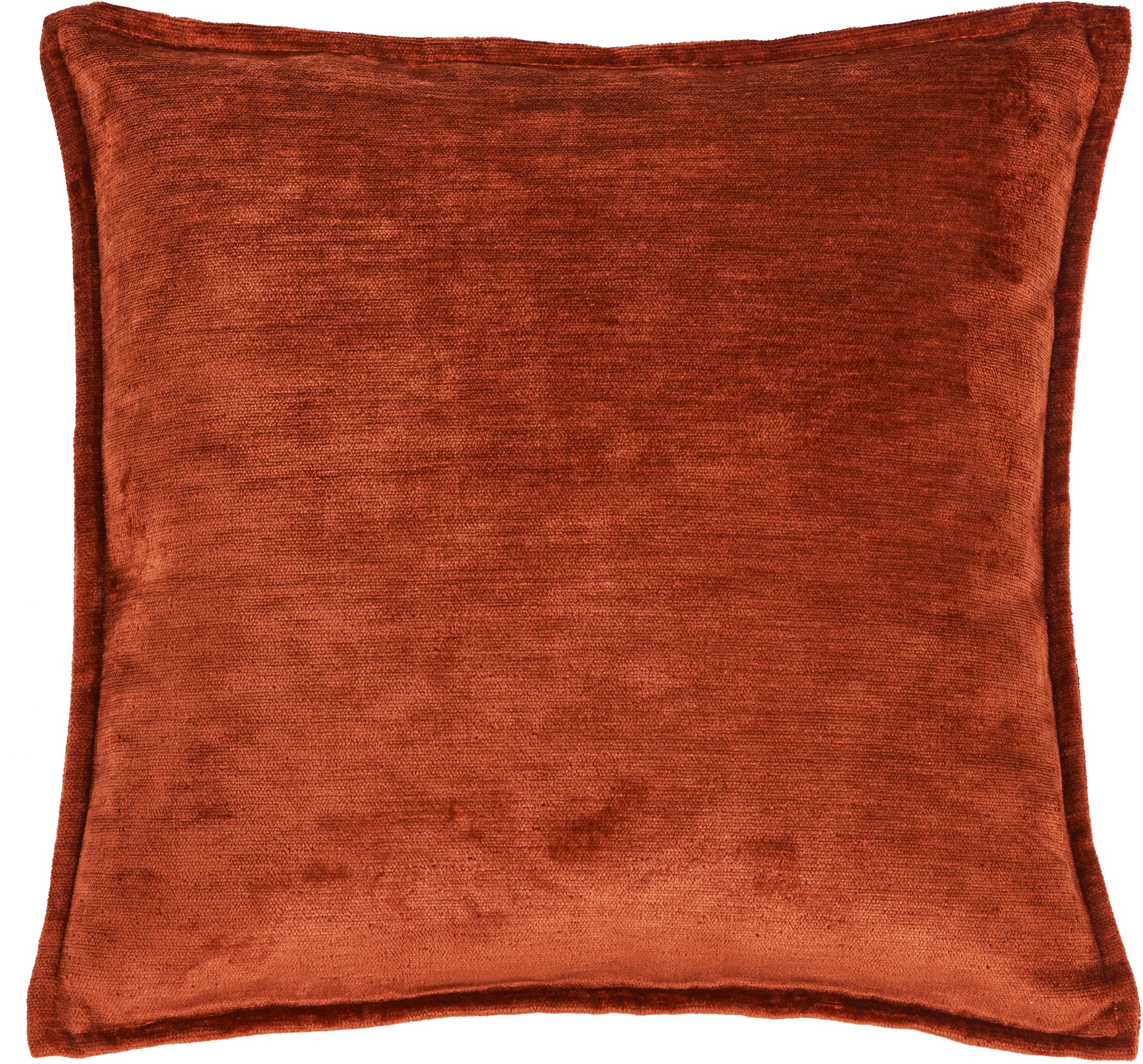 Dekokissen DONE., B:45cm H:1cm L:45cm, orange, Polyester, Dekokissen_Sitzkissen_Kissenhüllen, "Fame", Hohe Lichtreflektion