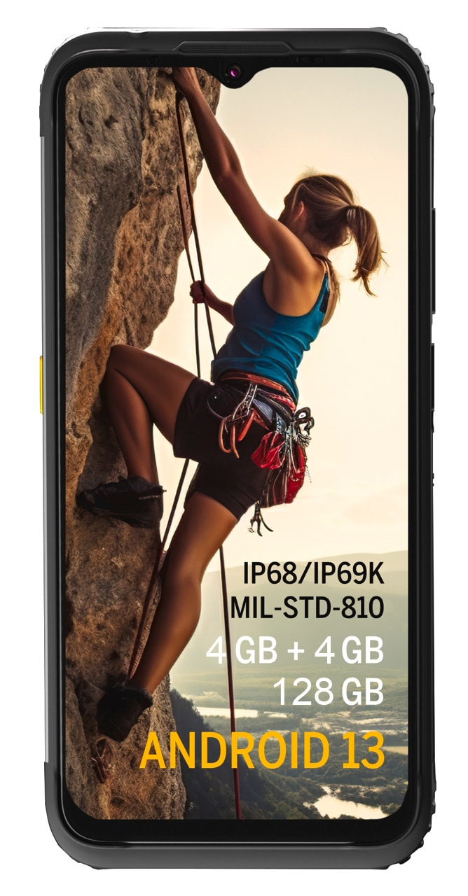 nicht definiert Smartphone »H6 L Rugged«, Schwarz, 128 GB Speicherplatz,...