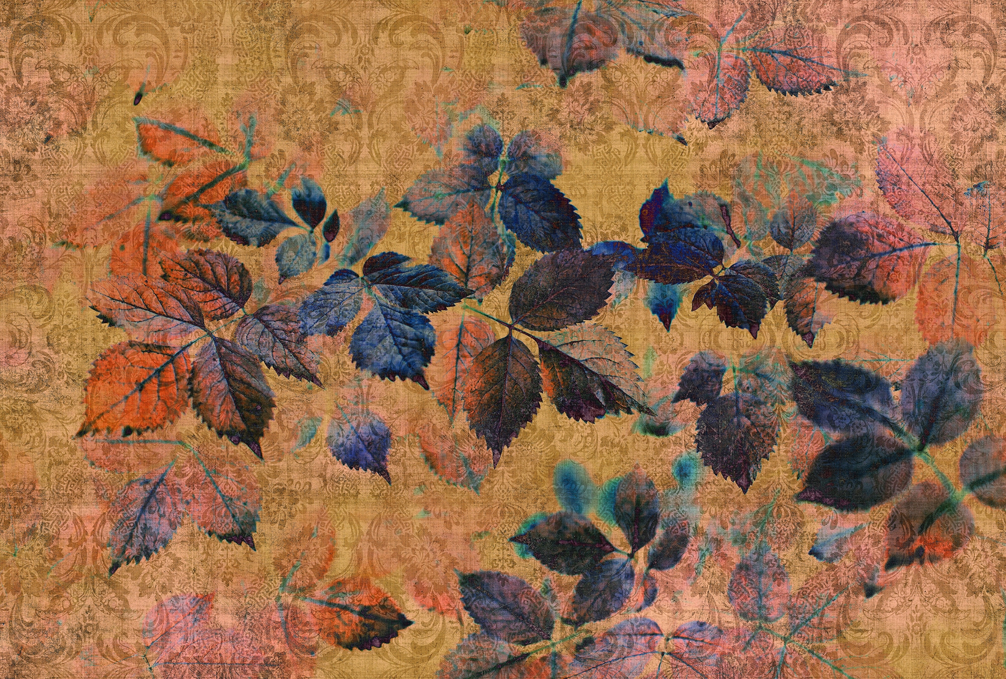 living walls Fototapete "Walls by Patel Indian Summer 2" glatt Vlies, Wand, Schräge