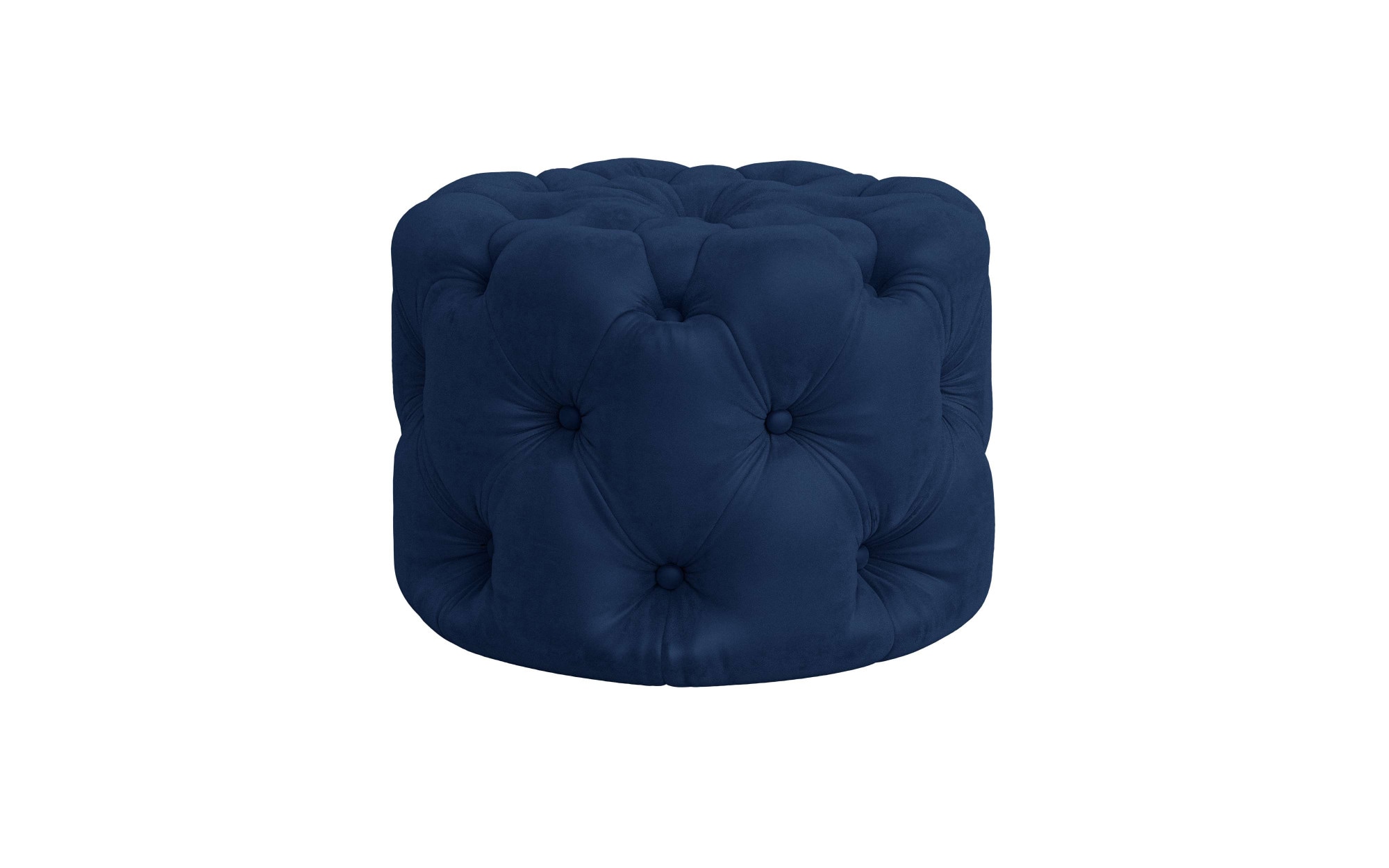 PLACES OF STYLE Hocker »FOLLINA« Polsterhocker mit klassischer Chesterfield-Knopfheftung