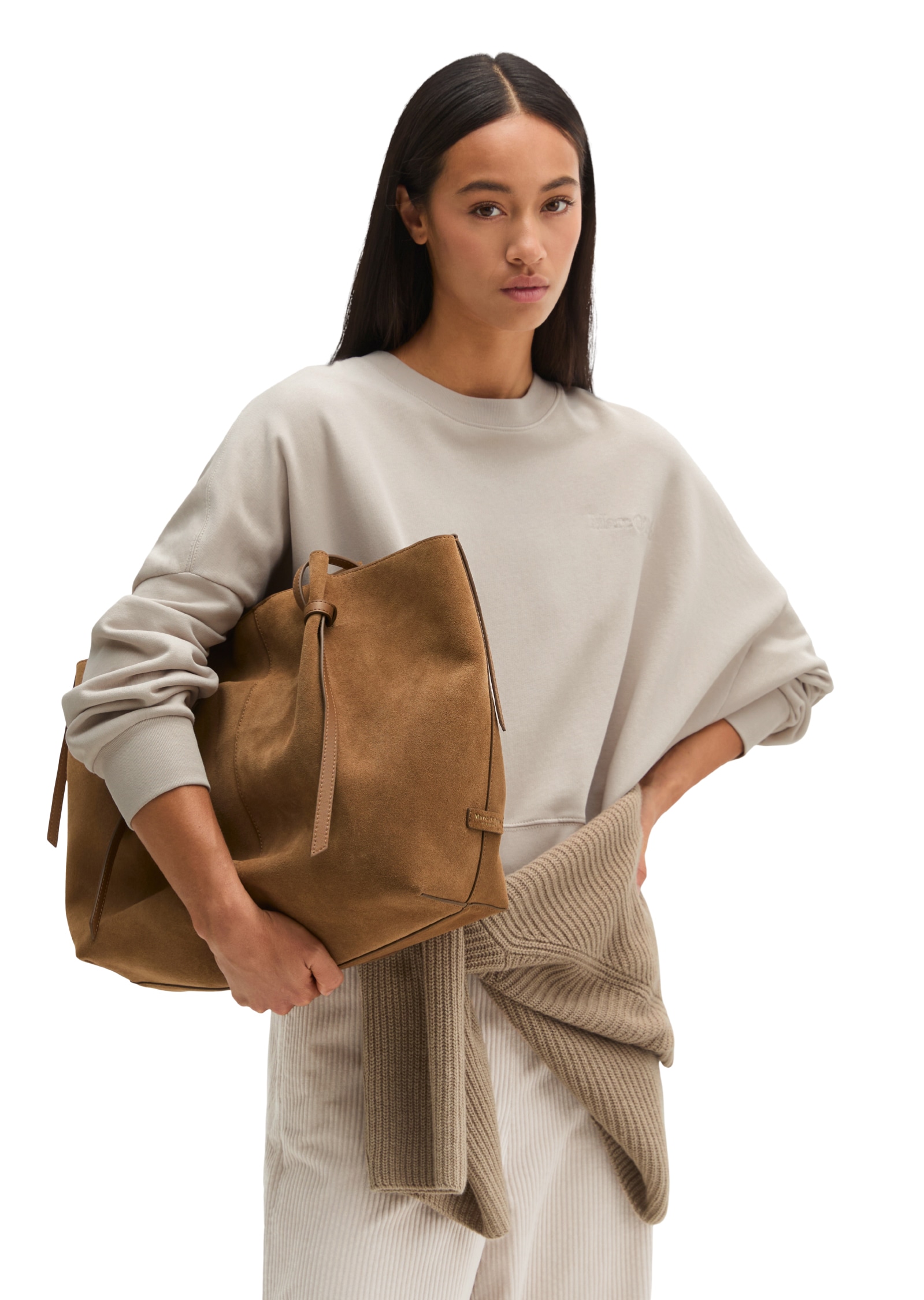 Marc O'Polo Shopper »aus geschmeidigem Velours-Rindleder«