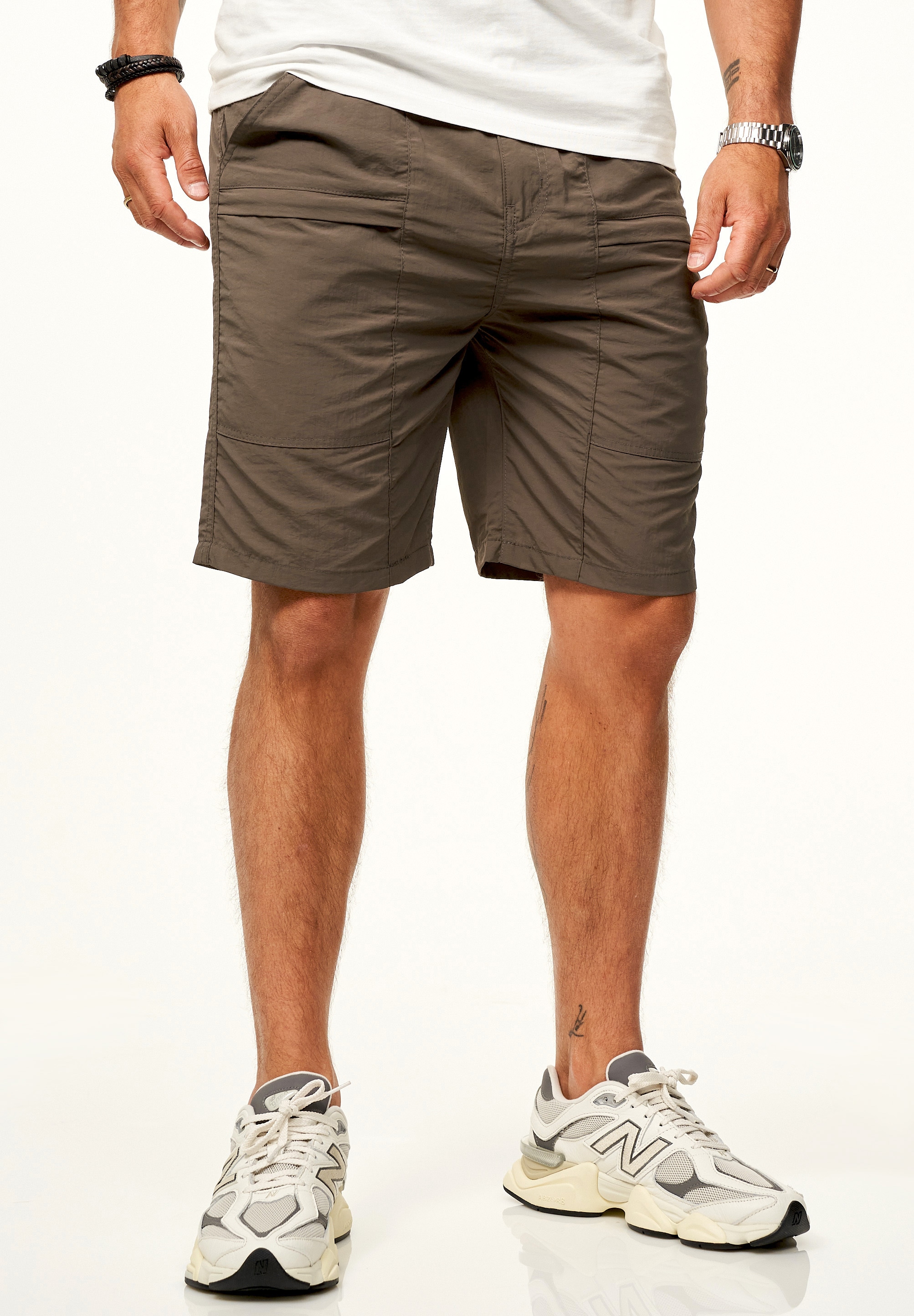 SOULSTAR Trekkingshorts "SOULSTAR Trekkingshorts aus 100% Nylon - Leichte Trekkingshorts für Herren" Kurze Hose Sporthose mit elastischem Bund als Funktionsshorts