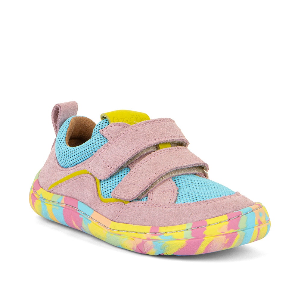 froddo Barfußschuh "BAREFOOT BAZE" Klettschuh, Sneaker, Freizeitschuh mit bunter Laufsohle