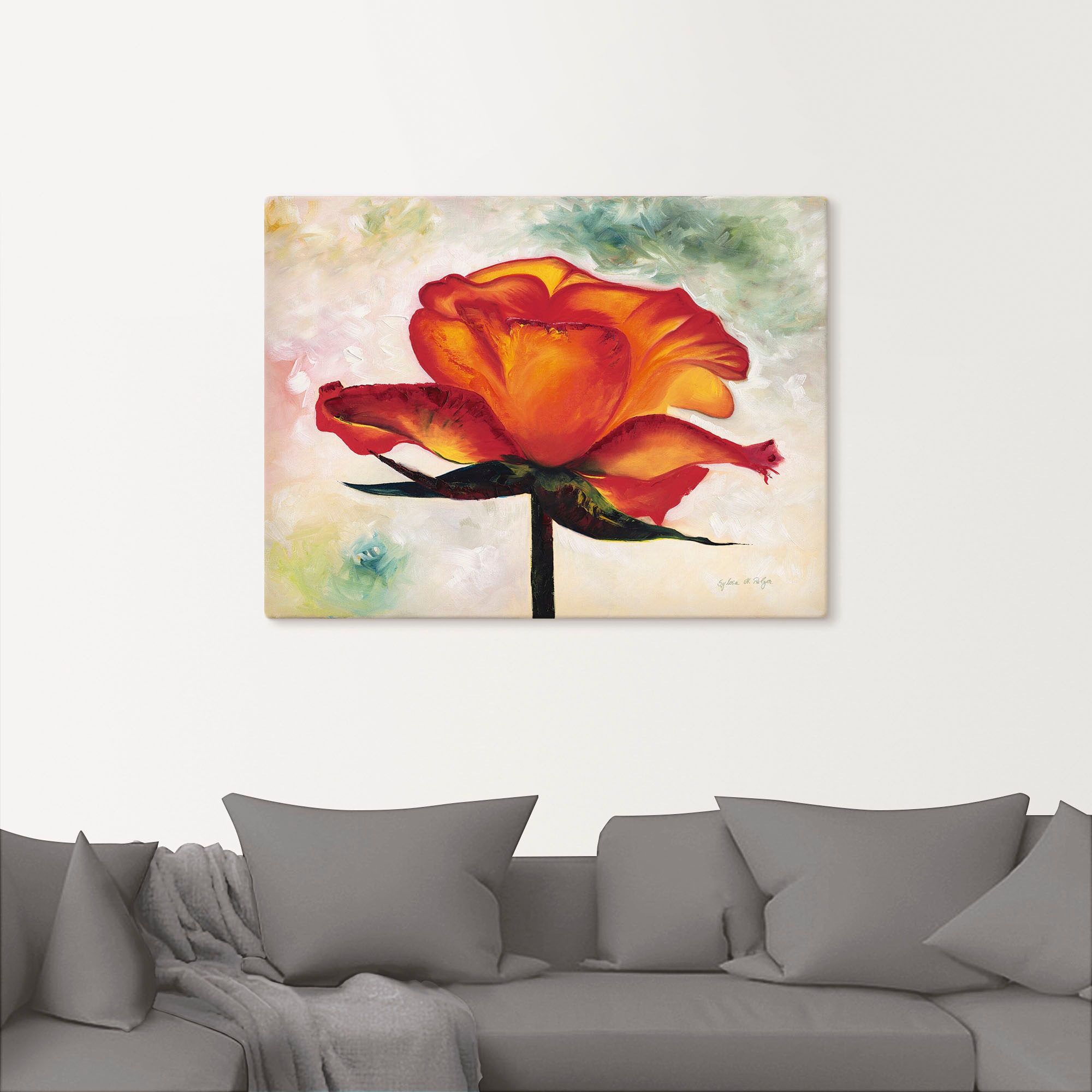 Artland Leinwandbild »Brillant«, Blumen, (1 St.), auf Keilrahmen gespannt