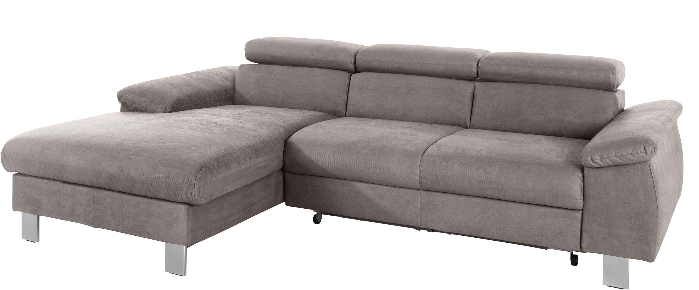 COTTA Ecksofa "Komaris L-Form, B: 244 cm" mit Kopfteilverstellung, optional günstig online kaufen