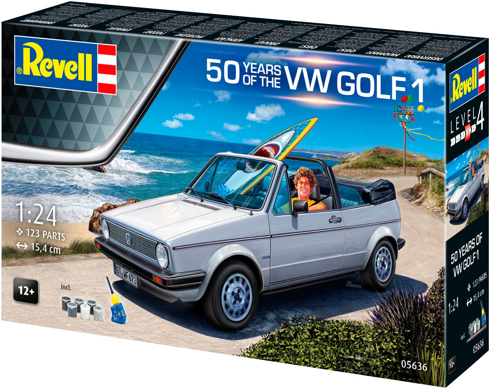 Revell® Modellbausatz »50 Jahre VW Golf 1, Jubiläumsset«, 1:24, Made in Europe