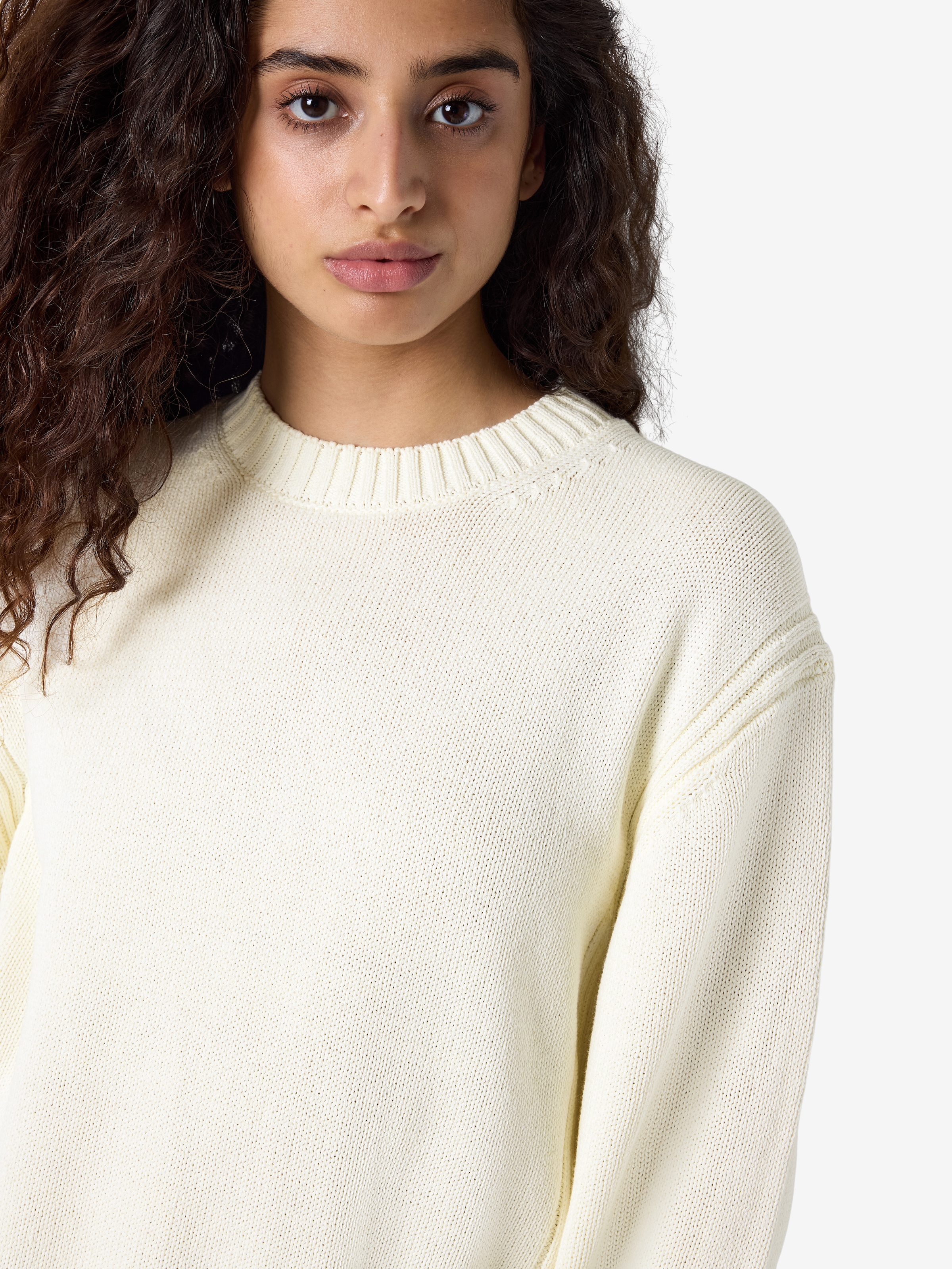 Noisy may Rundhalspullover »NMDARA L/S O-NECK KNIT NOOS« Baumwollmischung, regular fit