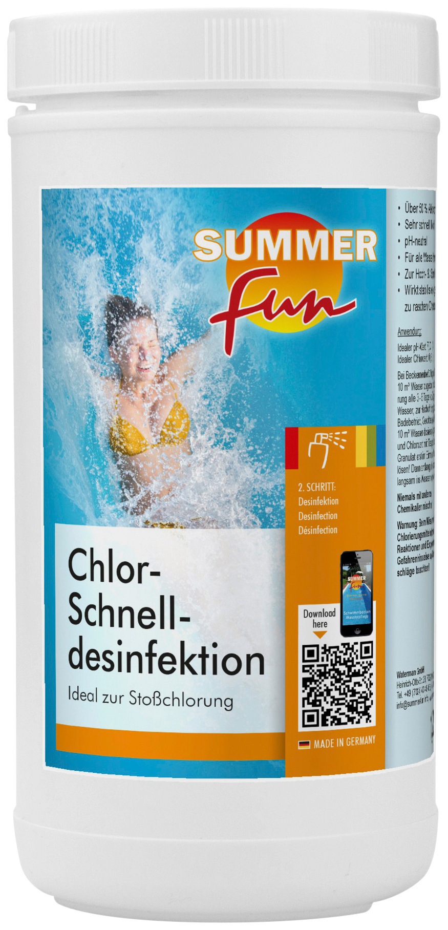 SUMMER FUN Poolpflege »Starterset Chlor Maxipack«, (Set), 6-tlg.