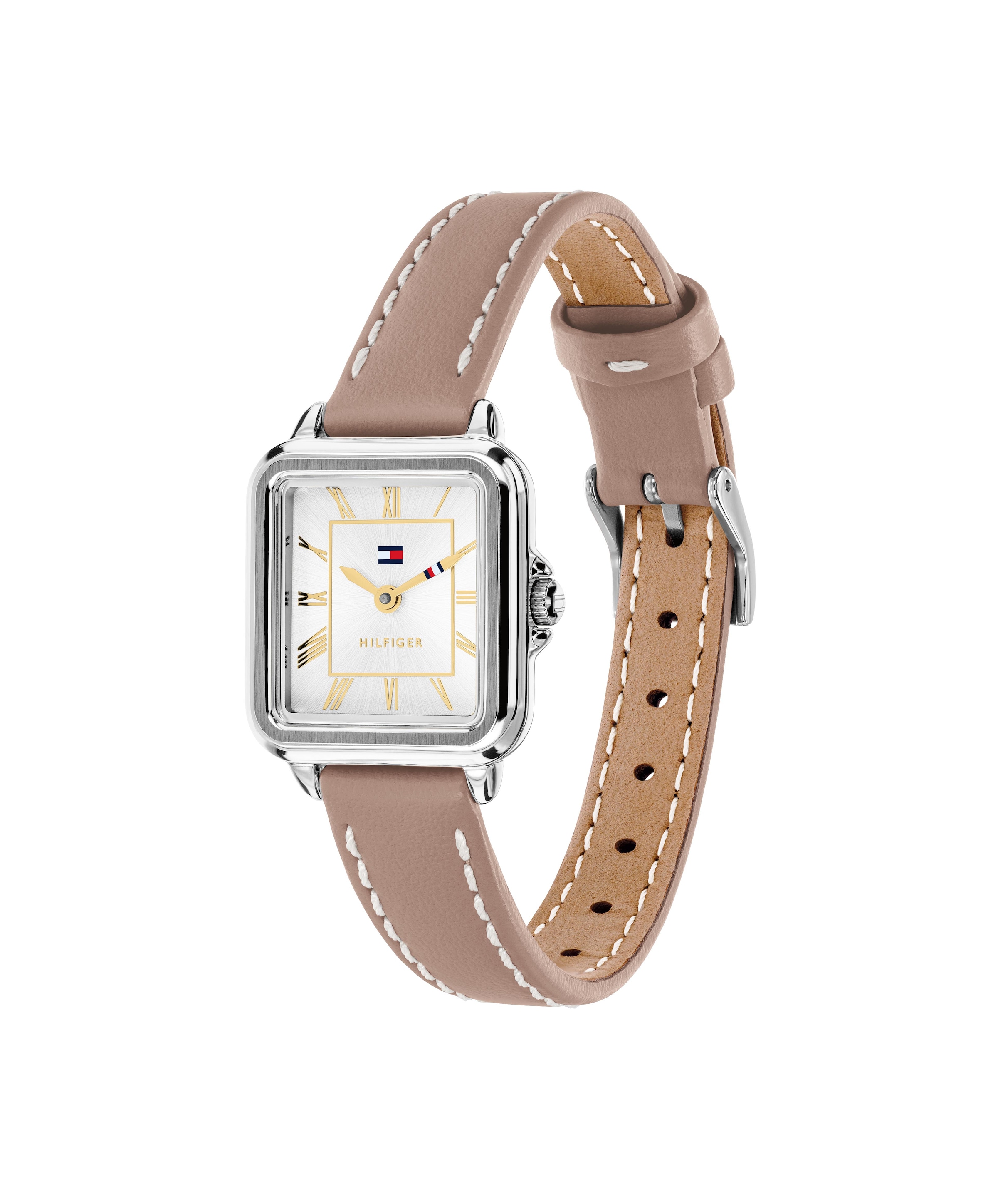 Tommy Hilfiger Quarzuhr »MIA« Armbanduhr, Damenuhr, Lederarmband, analog