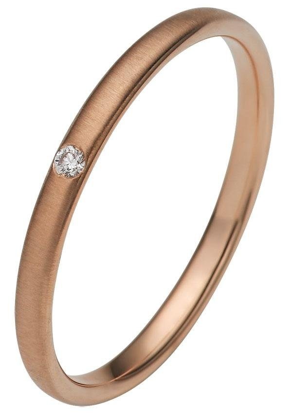 Firetti Trauring »Schmuck Geschenk Gold 375 Hochzeit Ehering "LIEBE"«, Made in Germany, wahlweise mit oder ohne Brillant