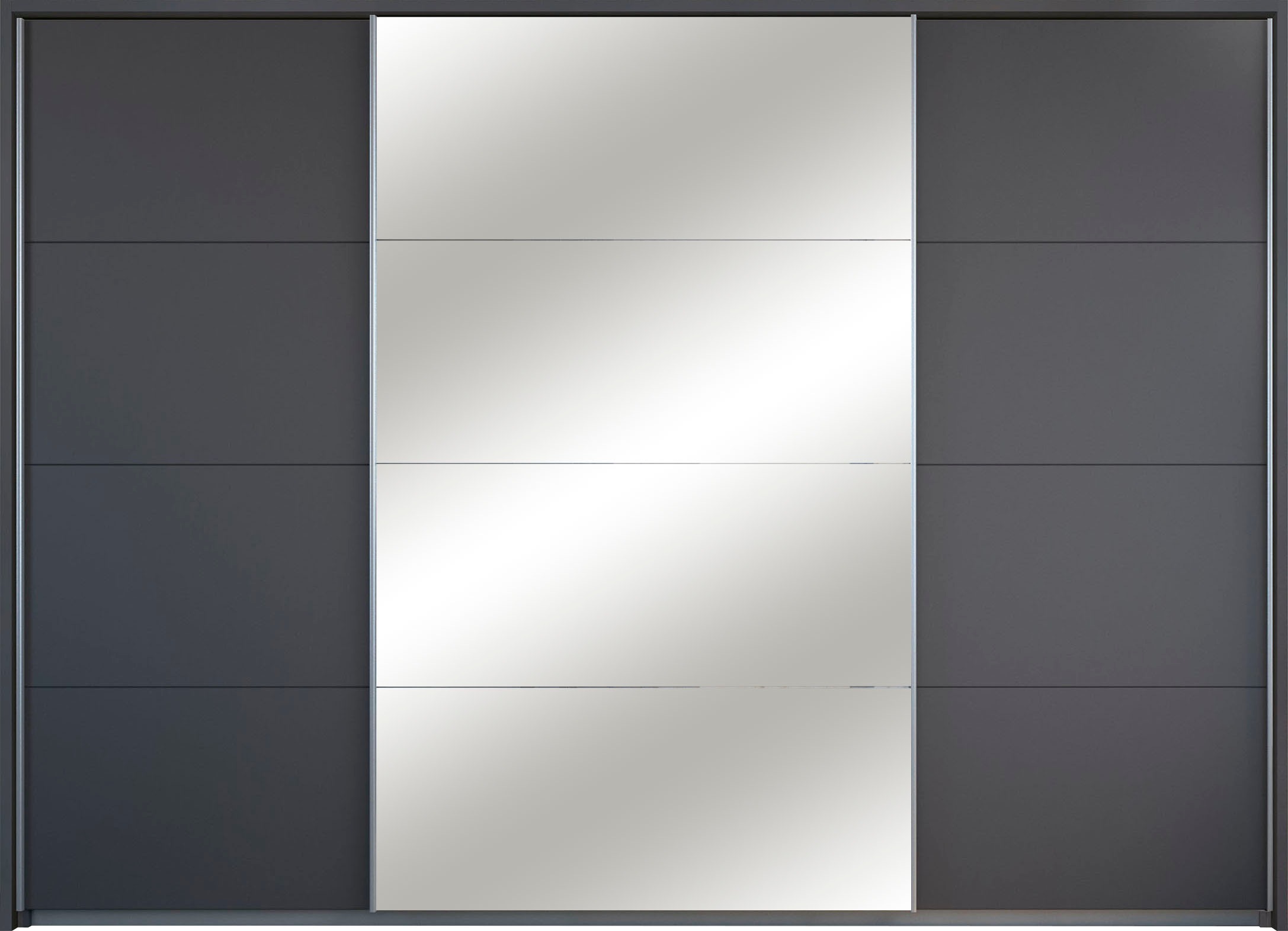 rauch Schwebetürenschrank »Kleiderschrank Schrank Garderobe Wäscheschrank TOMA mit Passepartout«, inkl. Regaleinsatz sowie zusätzlichen Einlegeböden MADE IN GERMANY