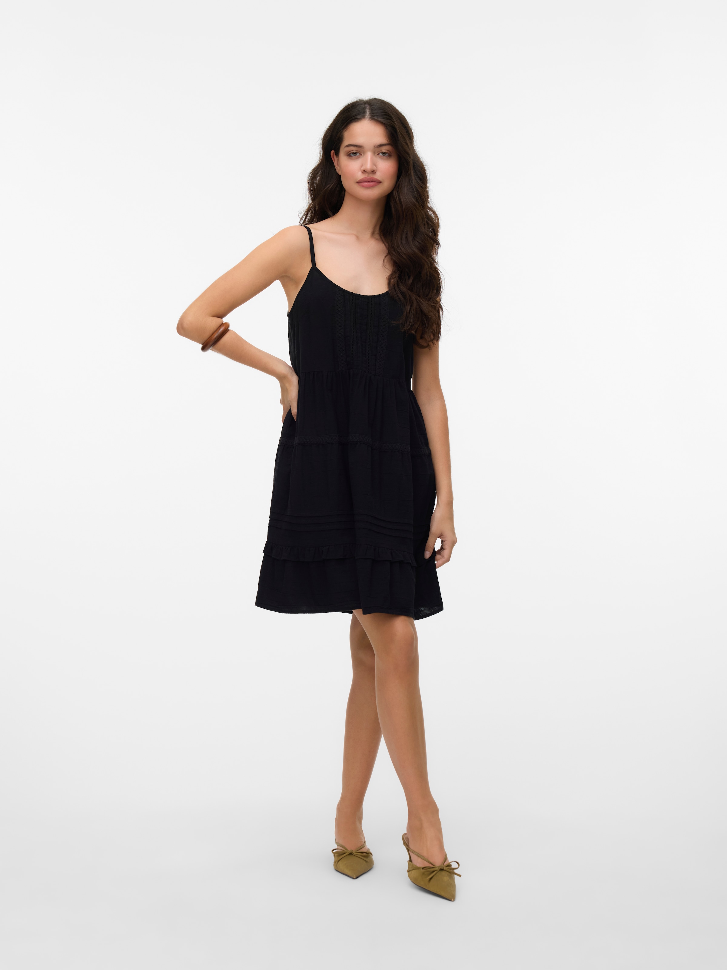 Vero Moda Trägerkleid "VMPRETTY SHORT SINGLET DRESS WVN GA NOOS", Sommerkle günstig online kaufen