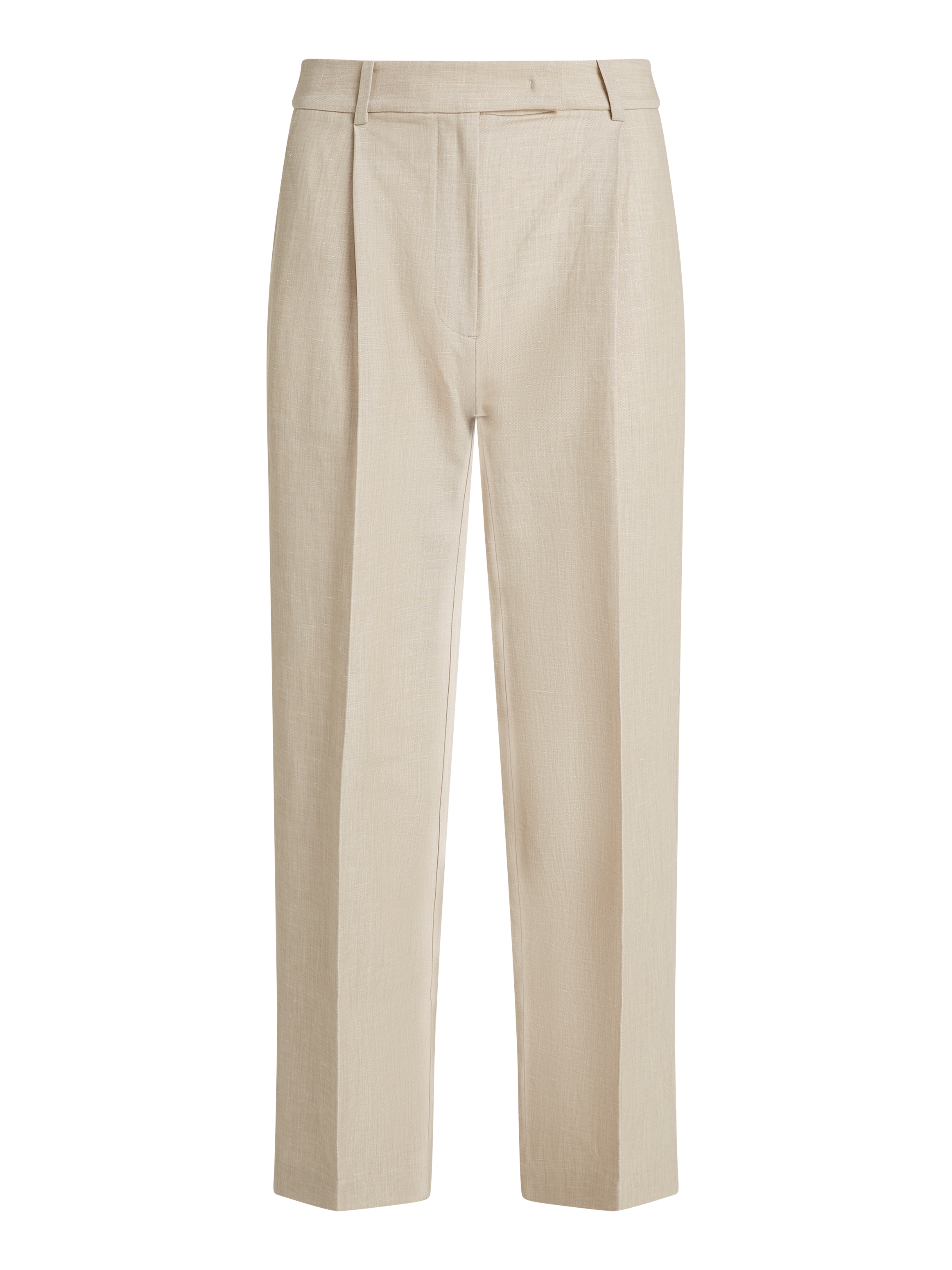 Tommy Hilfiger Webhose »LINEN MIX PLEATED TAPERED PANTS«, mit Falten,kühlendes Premium Leinen