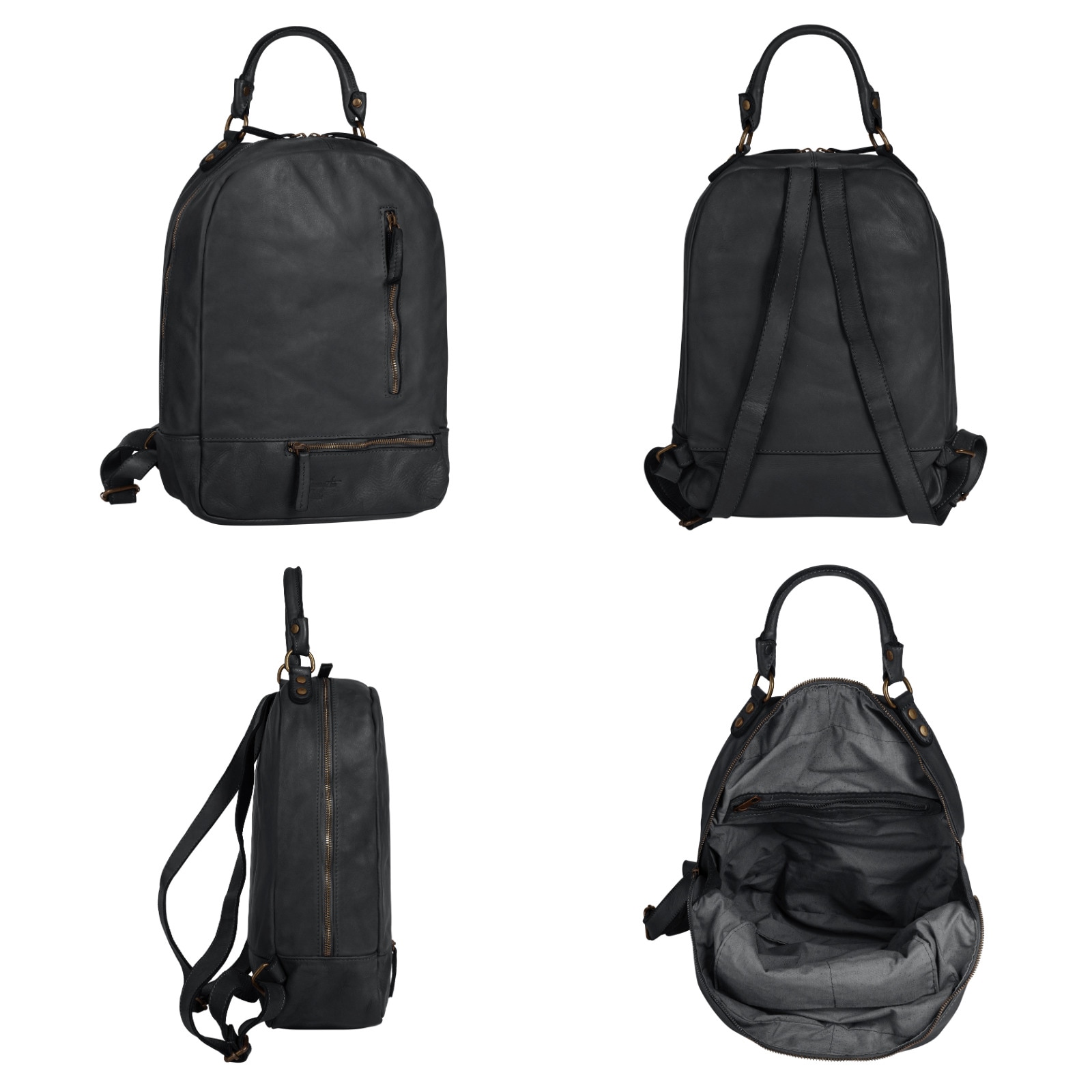 Samantha Look Cityrucksack, echt Leder, Made in Italy