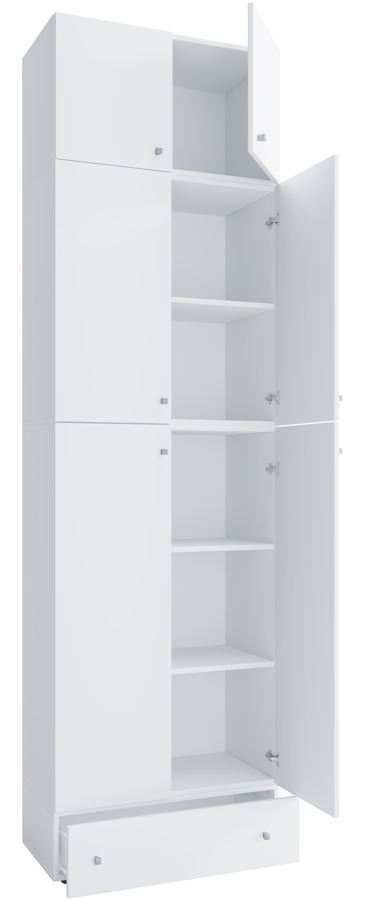 VCM Aktenschrank »VCM XXXL Büroschrank mit 5 Fächern mit Aufsatz und Schublade | moderner Aktenschrank mit Drehtüren | Maße ca. H. 240 x B. 70 x T. 39 cm ¿ Lona 5-Fach«, (1 St.)