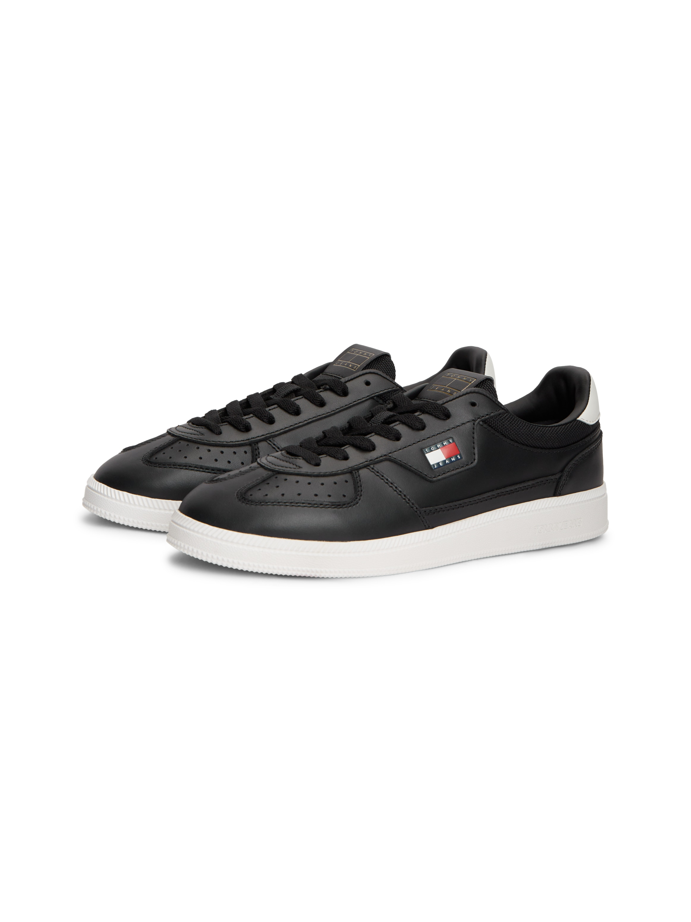 Tommy Jeans Sneaker "THE GREENWICH EDGE CORE LTH" Freizeitschuh, Halbschuh, Schnürschuh mit Lochmuster
