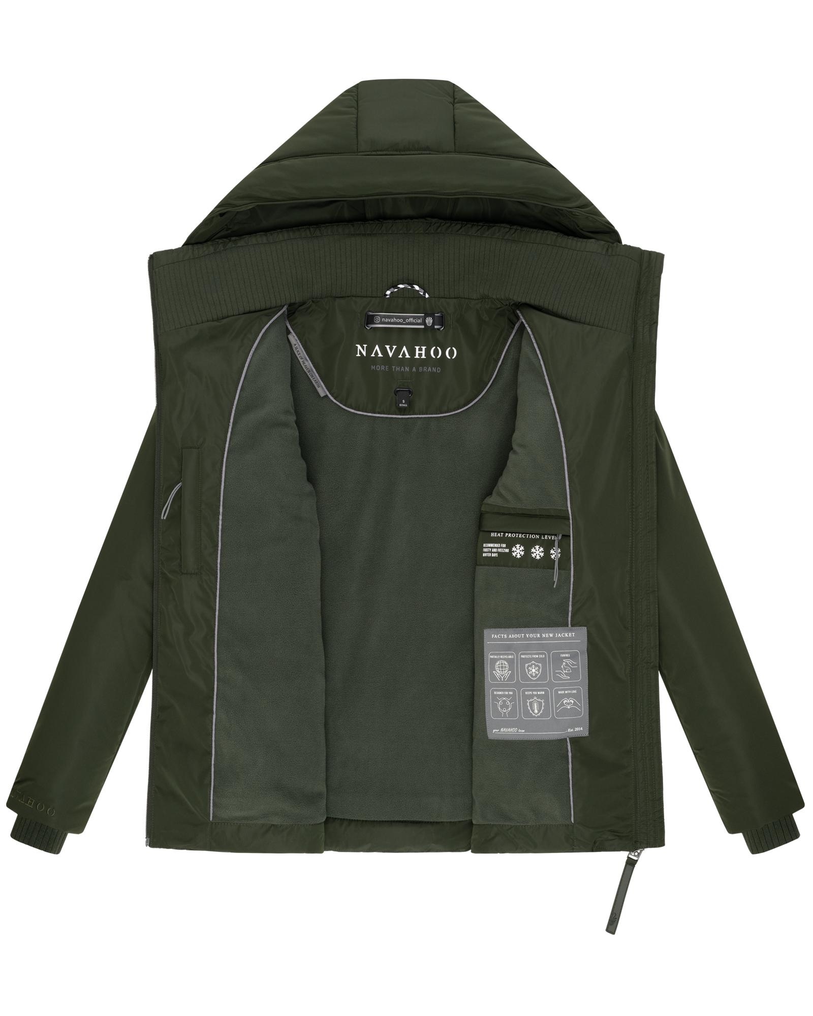 Navahoo Winterjacke »Flüsterfee 14«, mit Kapuze, Winter Steppjacke mit Kapuze