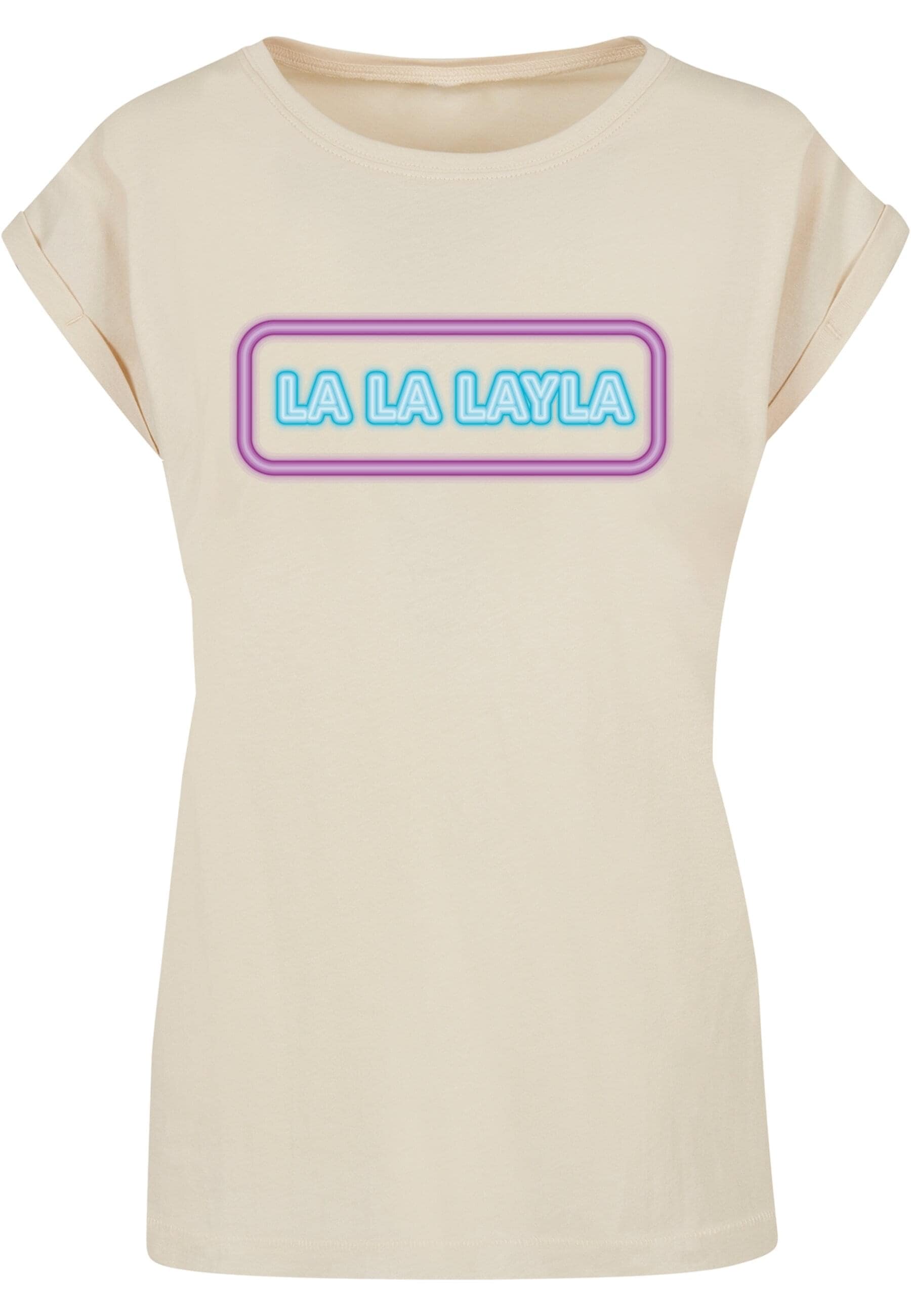 T-Shirt »Merchcode Damen Ladies LA LA LAYLA T-Shirt«, (1 tlg.)