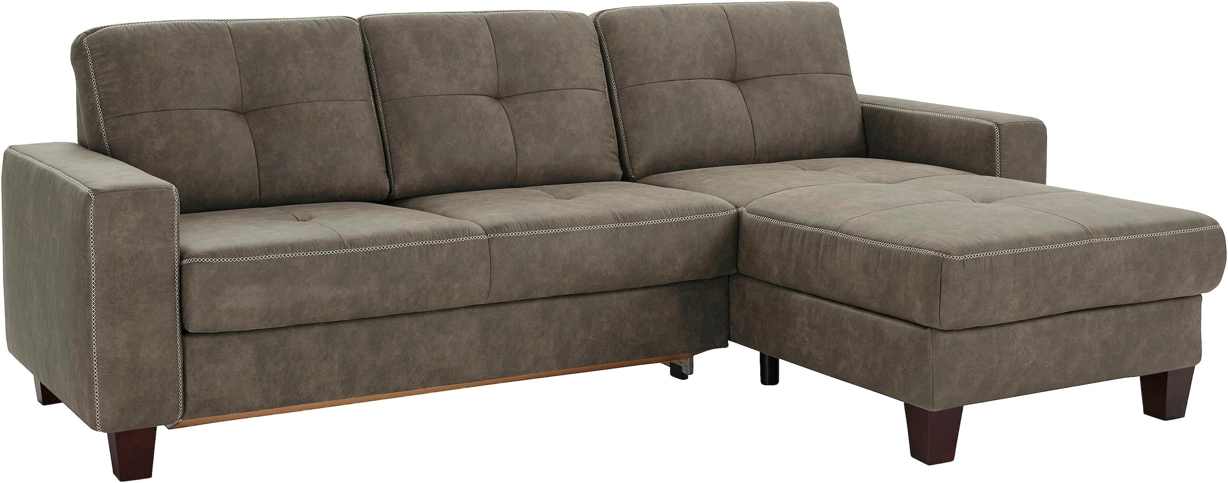 Places of Style Ecksofa "Varese", wahlweise mit Bettfunktion und Vorziehfun günstig online kaufen