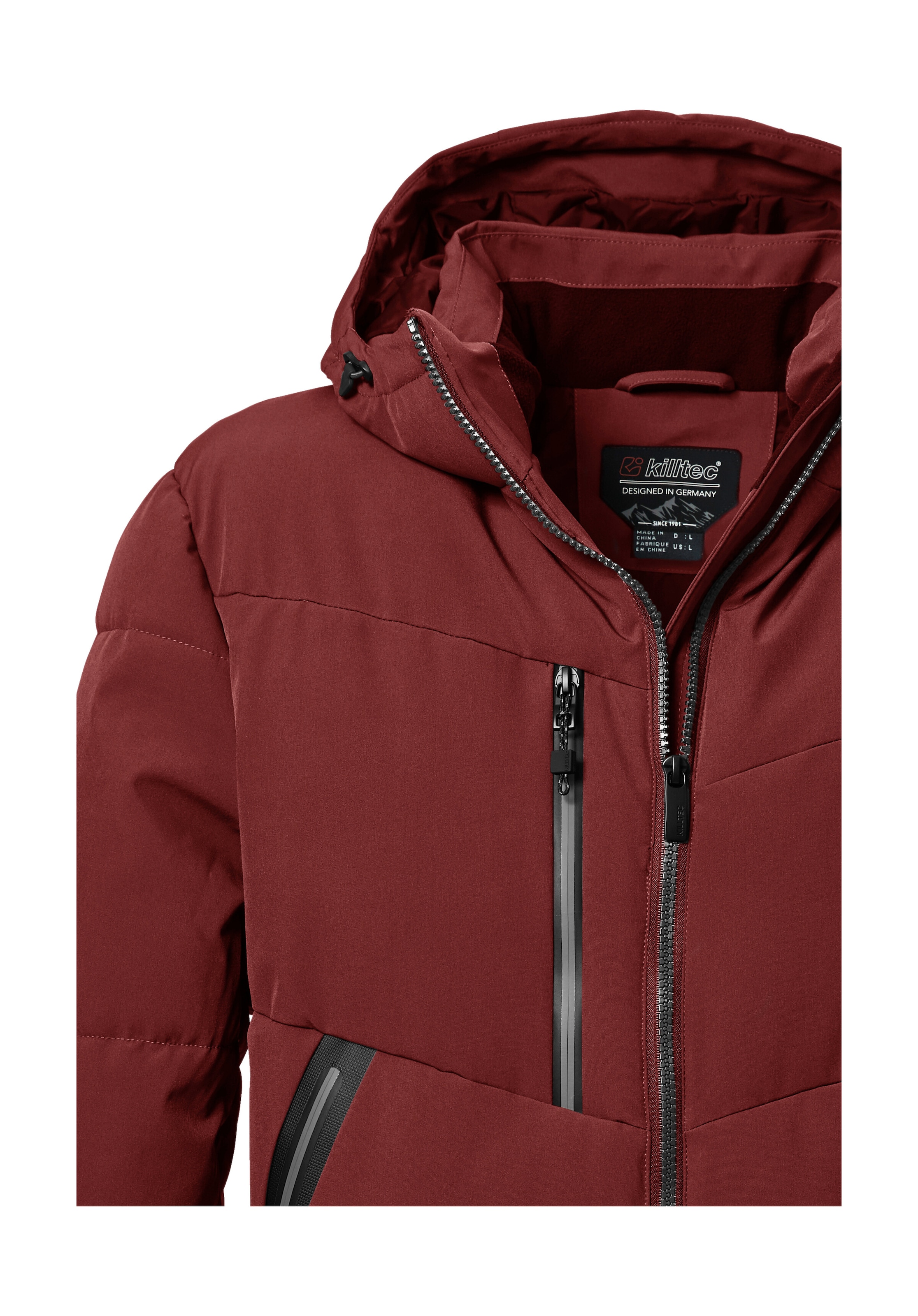 Killtec Steppjacke »KOW 1 MN QLTD JCKT«, Wasser- und windabweisende Funktionsjacke, Kapuze, recyceltes Material