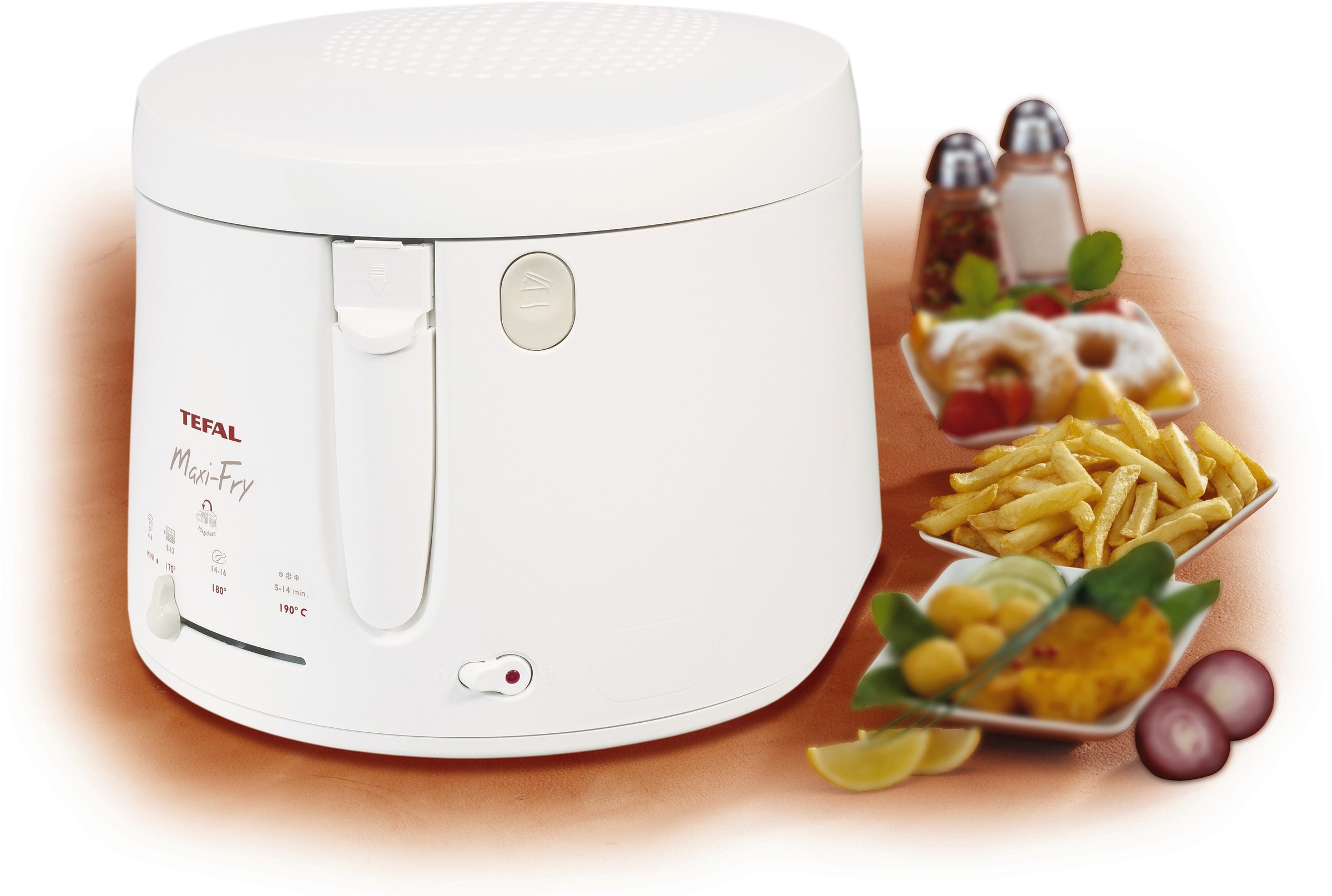 Tefal Fritteuse »FF1000 Maxi Fry«, 1900 W, Kapazität 1,2 kg, mit Öl, wärmeisoliert, automatische Deckelöffnung