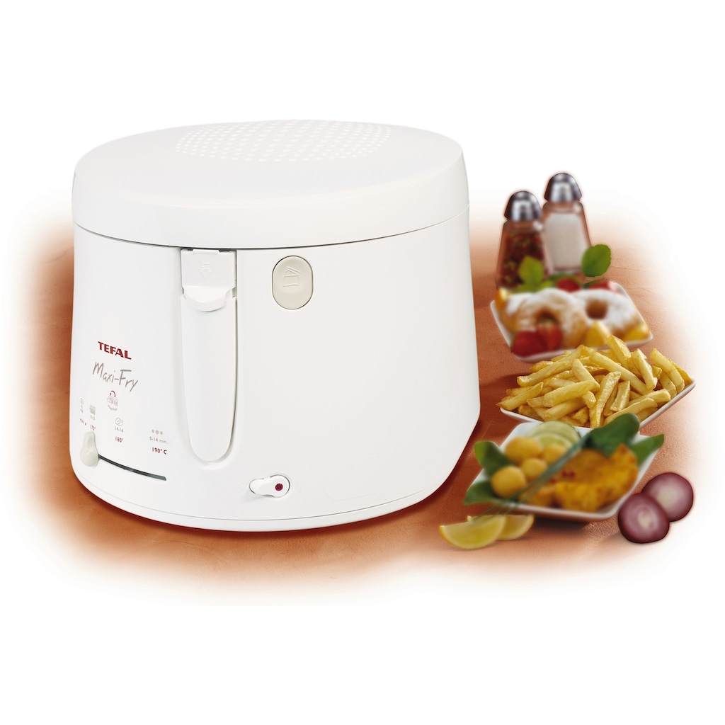 Tefal Fritteuse »FF1000 Maxi Fry«, 1900 W, Kapazität 1,2 kg, mit Öl, wärmeisoliert, automatische Deckelöffnung