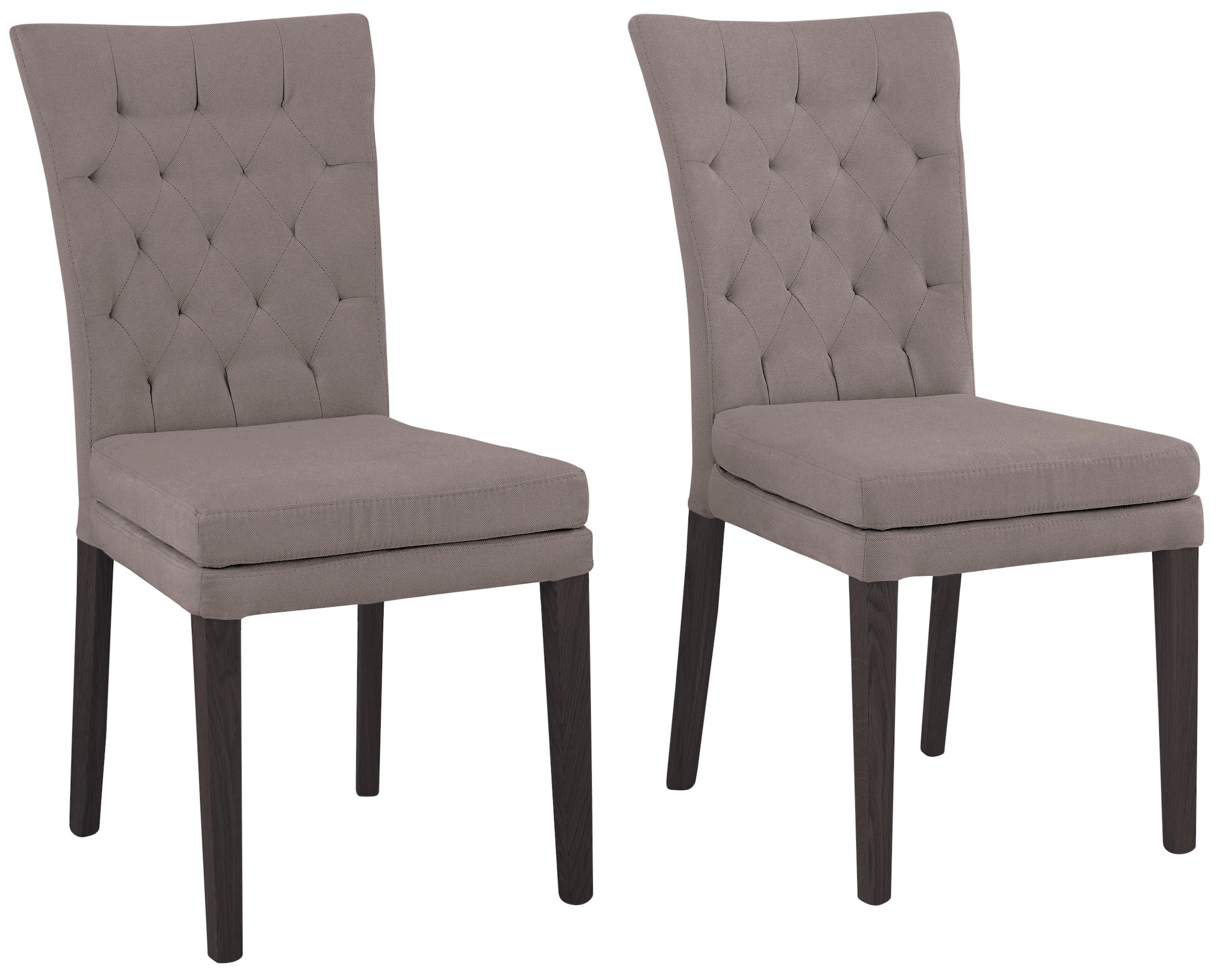 Home affaire 4-Fußstuhl "Colorado" (Set) 2 Stk.Beine aus Buche, wengefarben günstig online kaufen